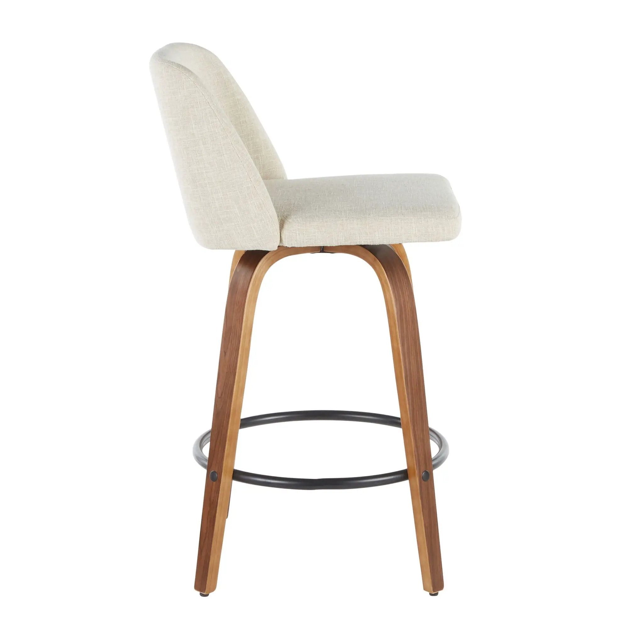 Toriano - Mid-Century Modern Counter Stool (Set of 2) by Unique Piece Furniture