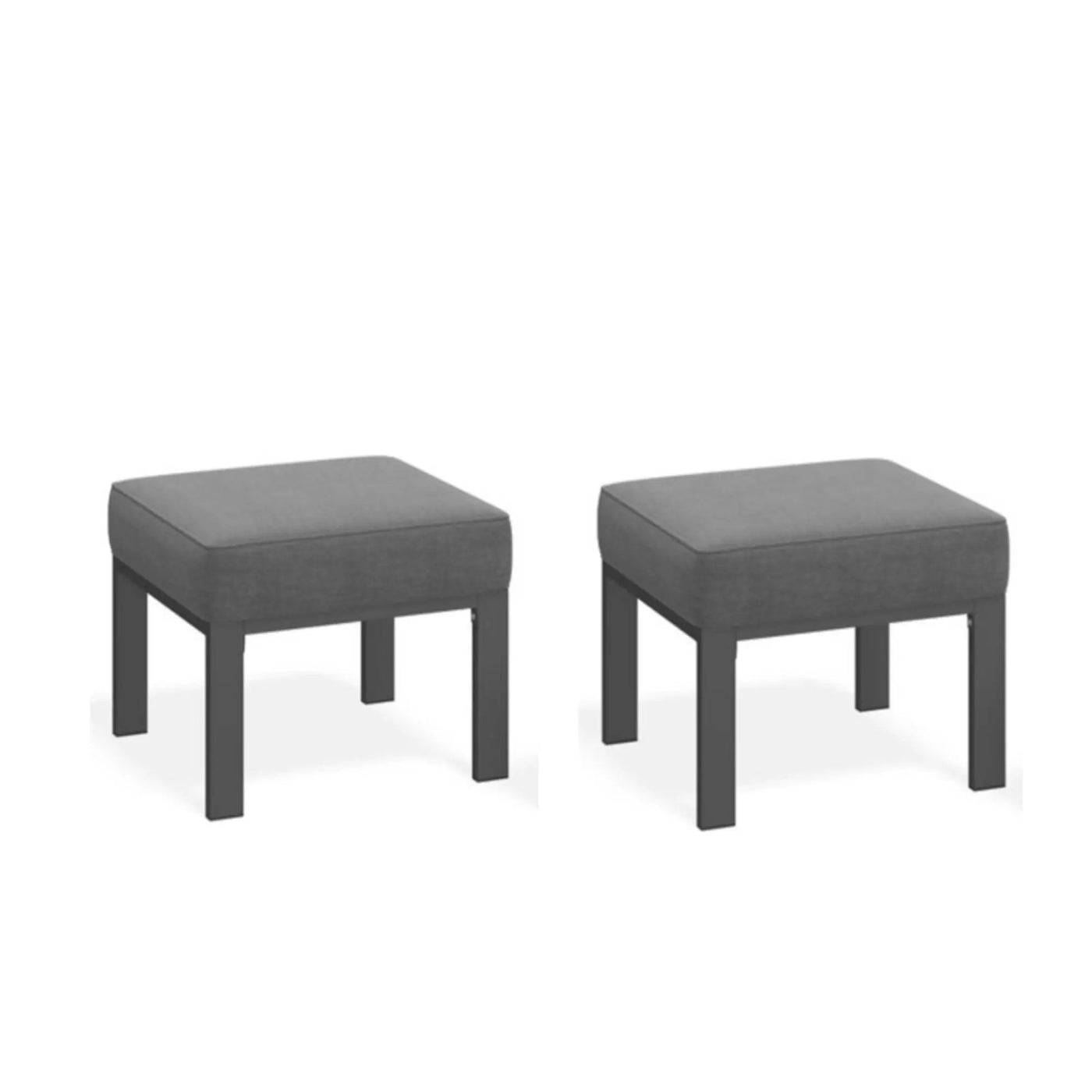 All-Weather Patio Ottomans With Thick Cushions (Set of 2) by HouseOfZazla