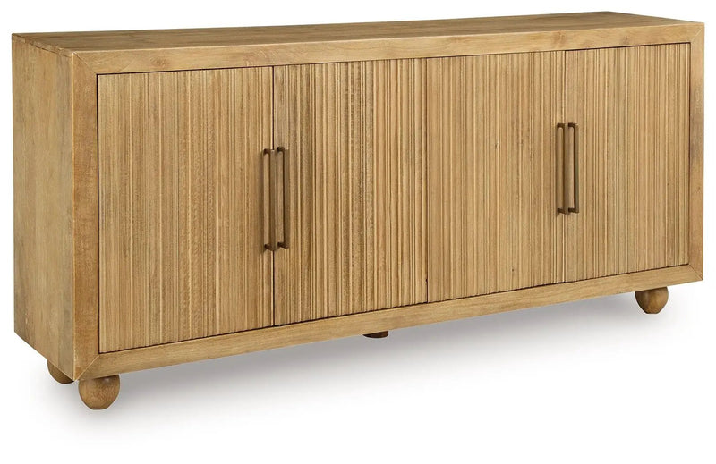 Niam - Accent Cabinet - Light Antique Beige by Unique Piece Furniture