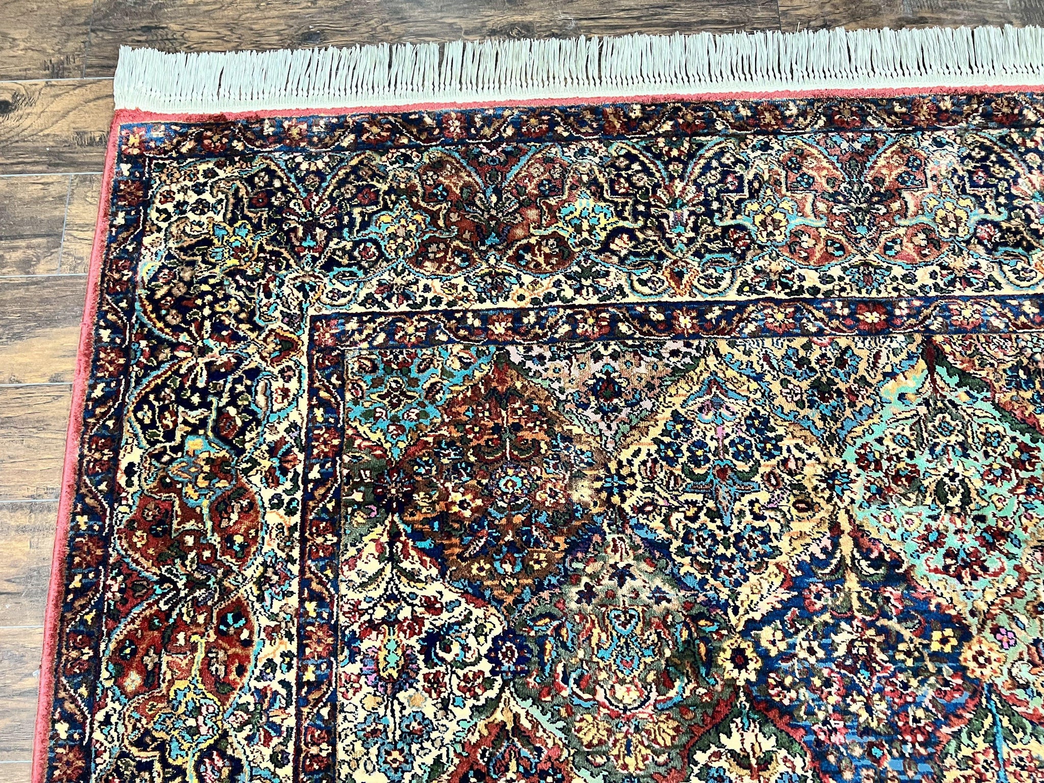 Karastan Multicolor Panel Kirman Rug #717, Wool Karastan Rug 12 x 16, Extra Large Karastan Area Rug, Original Karastan Collection 700 Series by Jewel Rugs