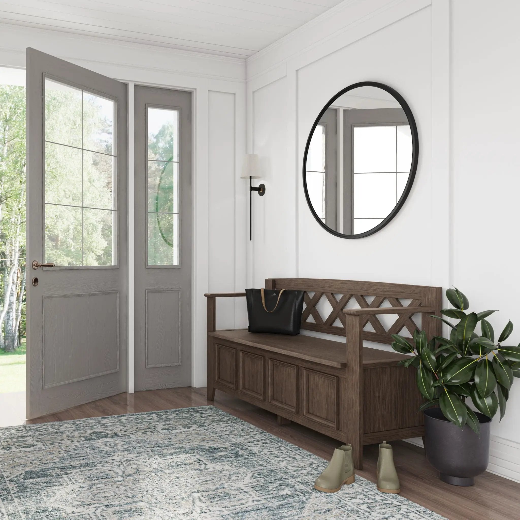 Amherst - Handcrafted Entryway Storage Bench by Unique Piece Furniture