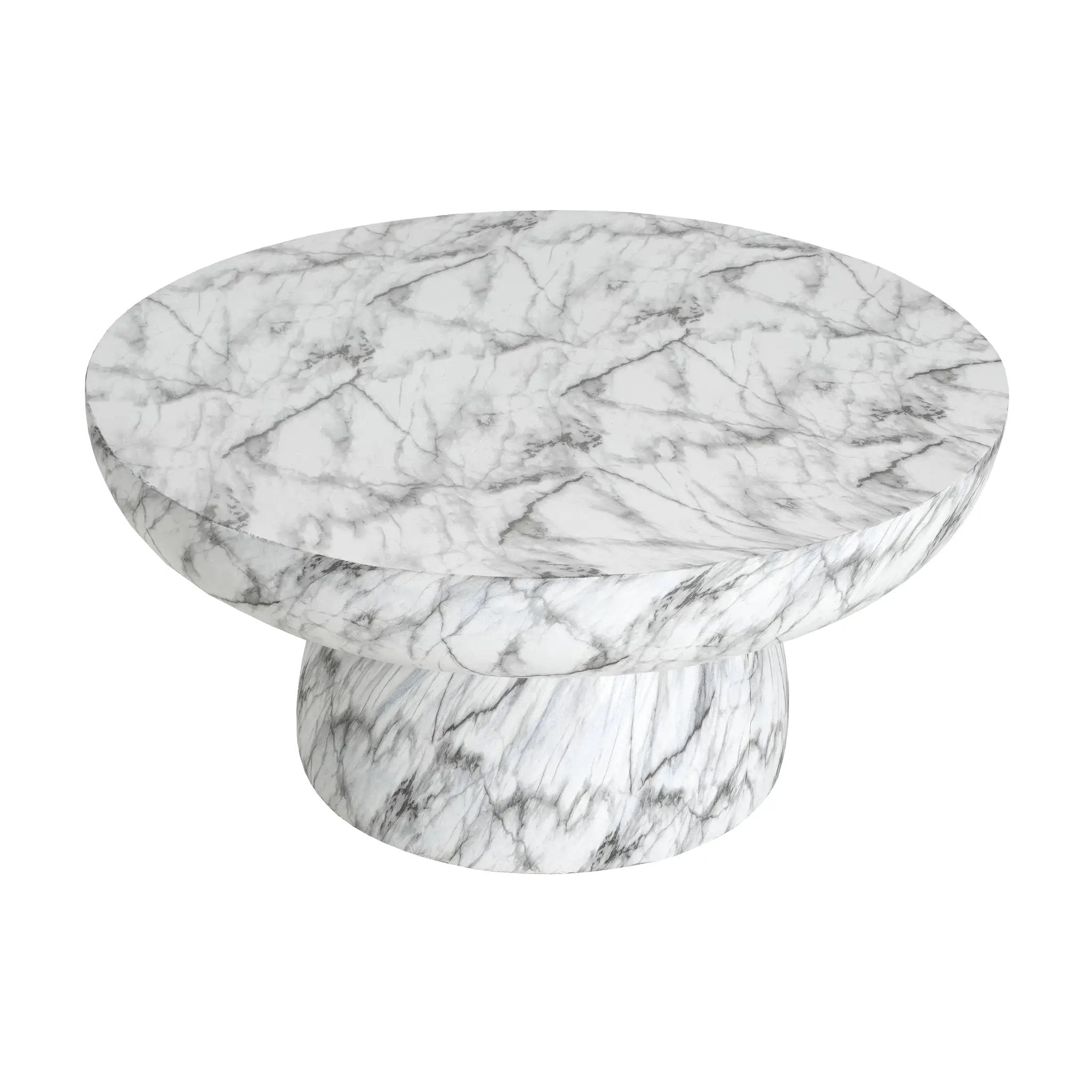 MGO Faux Marble Coffee Table for Indoor and Outdoor Use by HouseOfZazla
