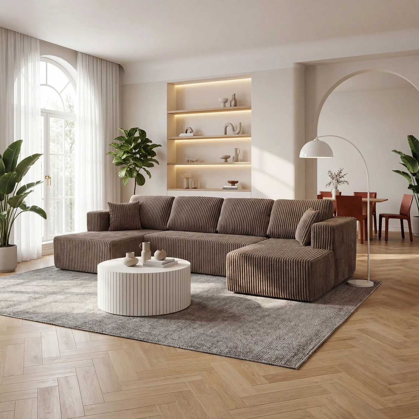 U-Shape Modular Sectional Sofa For Living Room by HouseOfZazla