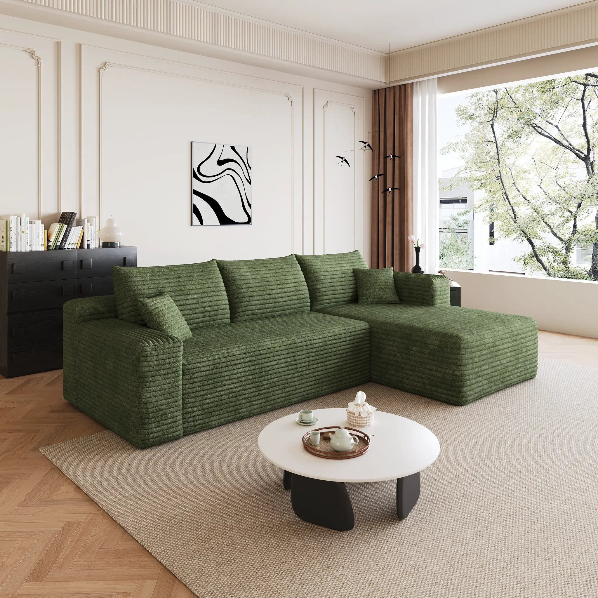 95" Cloud Sectional Sofa by HouseOfZazla