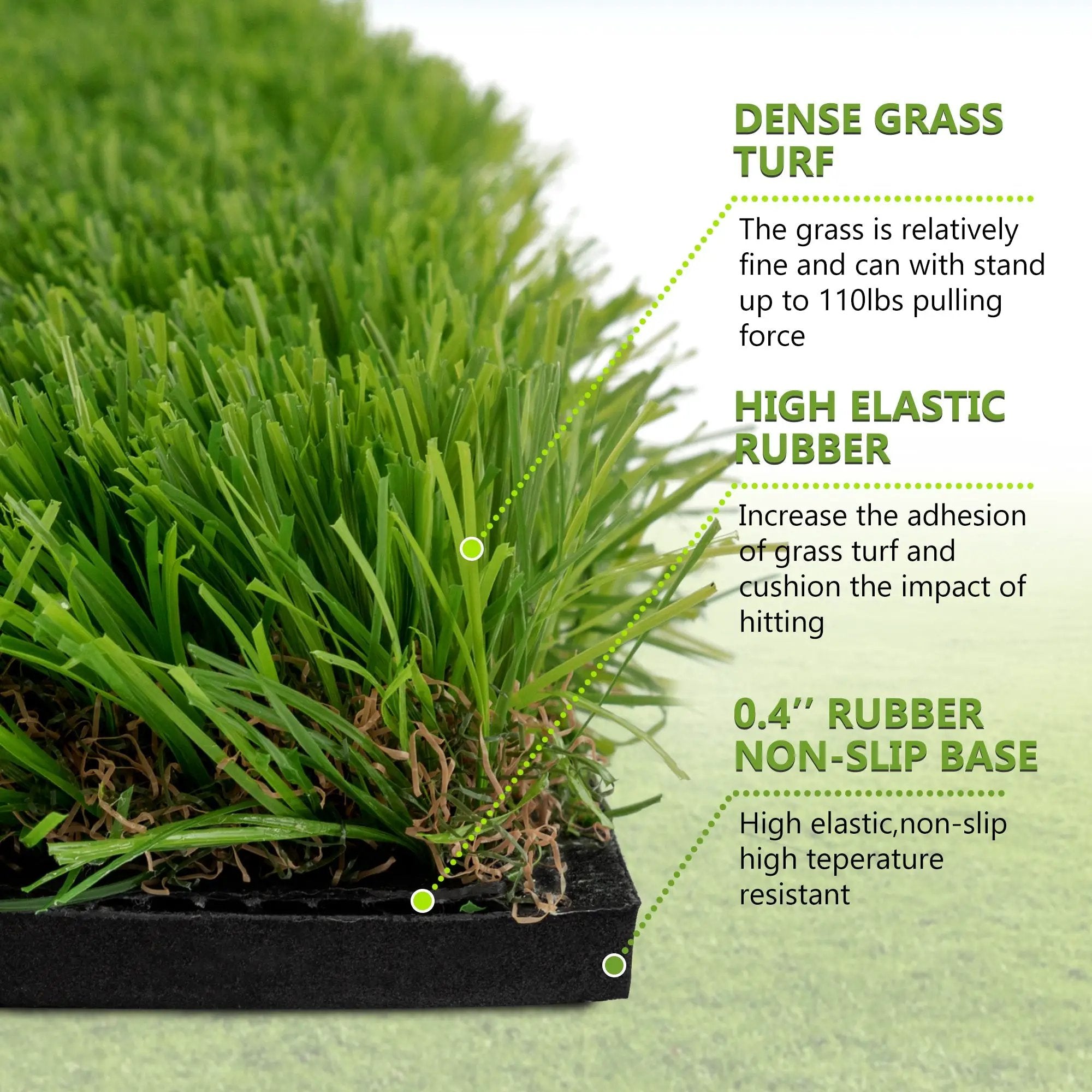 5'x4' Golf Hitting Mat with Cross Stance Guide by HouseOfZazla