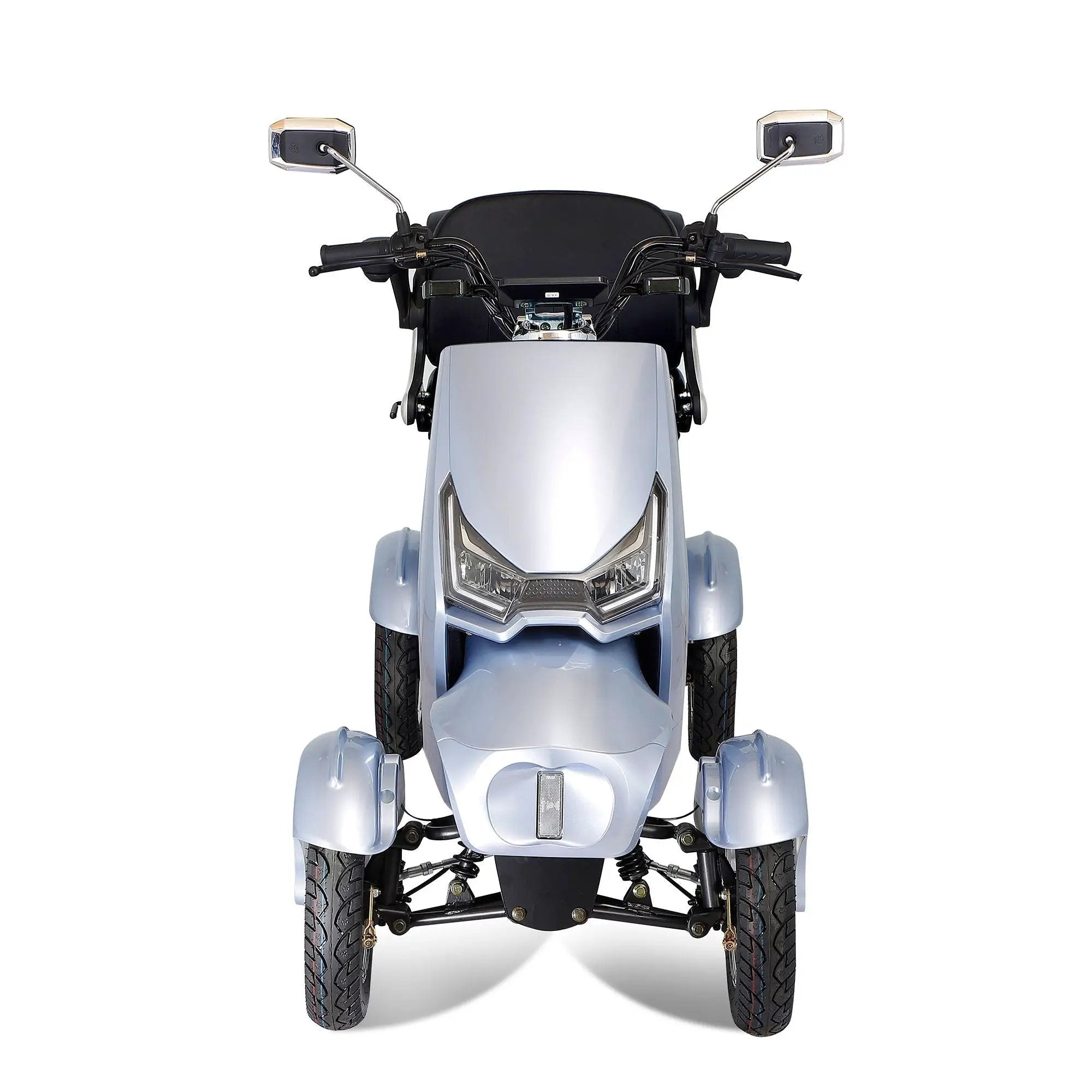 Electric Mobility Scooter With Big Size, High Power - Silver by HouseOfZazla