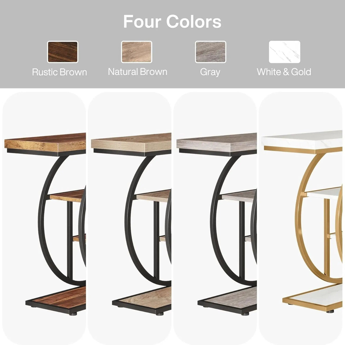 Console Table With 4 Tier Design For Living Hallway by HouseOfZazla