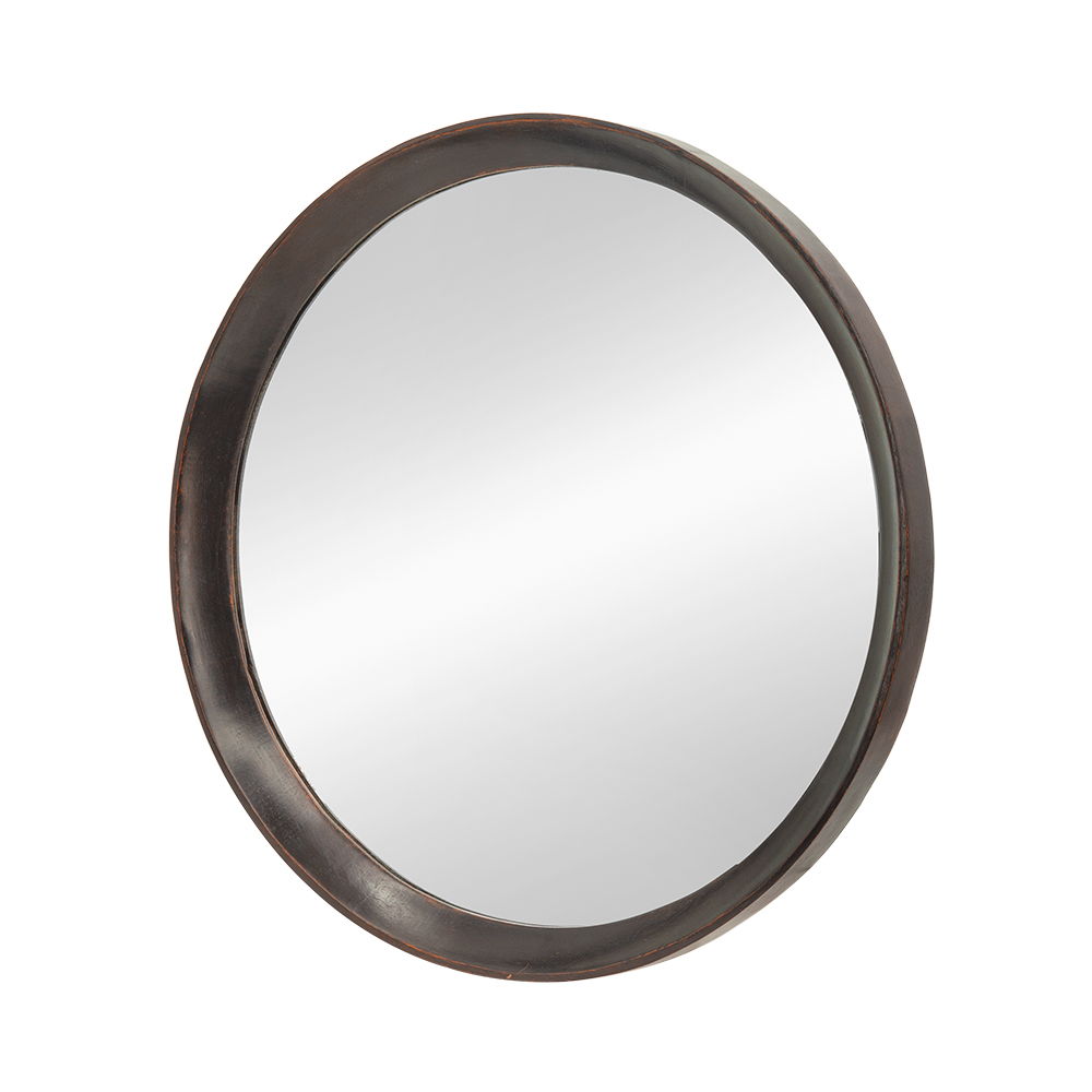 Transitional Mango Wood Wall Mirror with Frame - Multiple Colors, photo 16 of 40