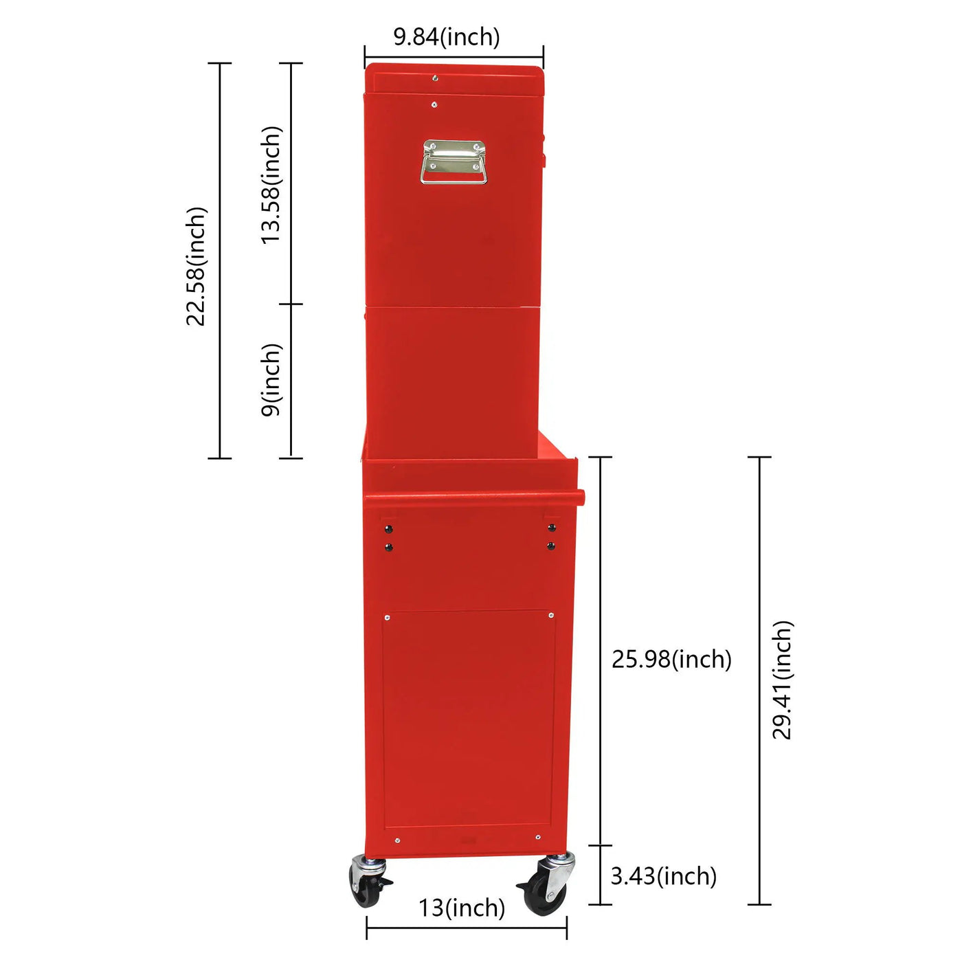 6 Drawer Lockable Tool Cabinet On Wheels With Detachable Toolbox by HouseOfZazla