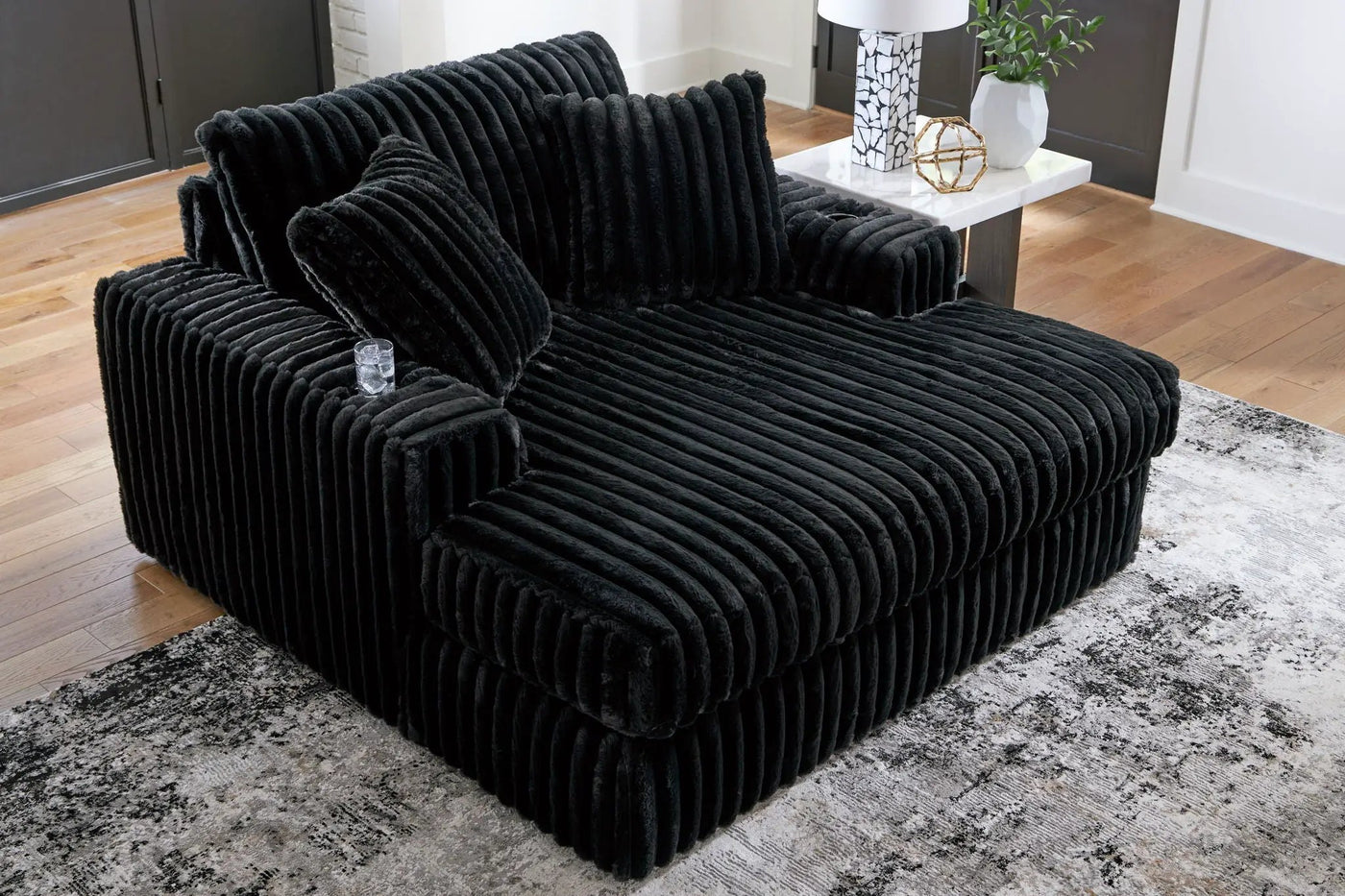 Midnight-Madness - Oversized Chaise by Unique Piece Furniture