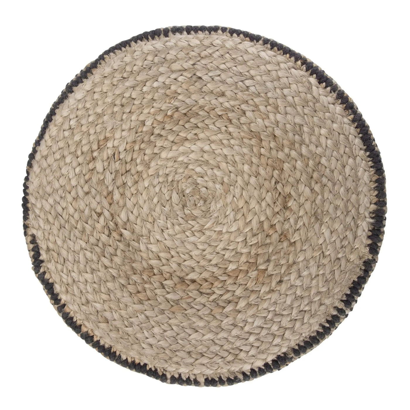 Larissa - Handcrafted Round Braided Pouf by Unique Piece Furniture
