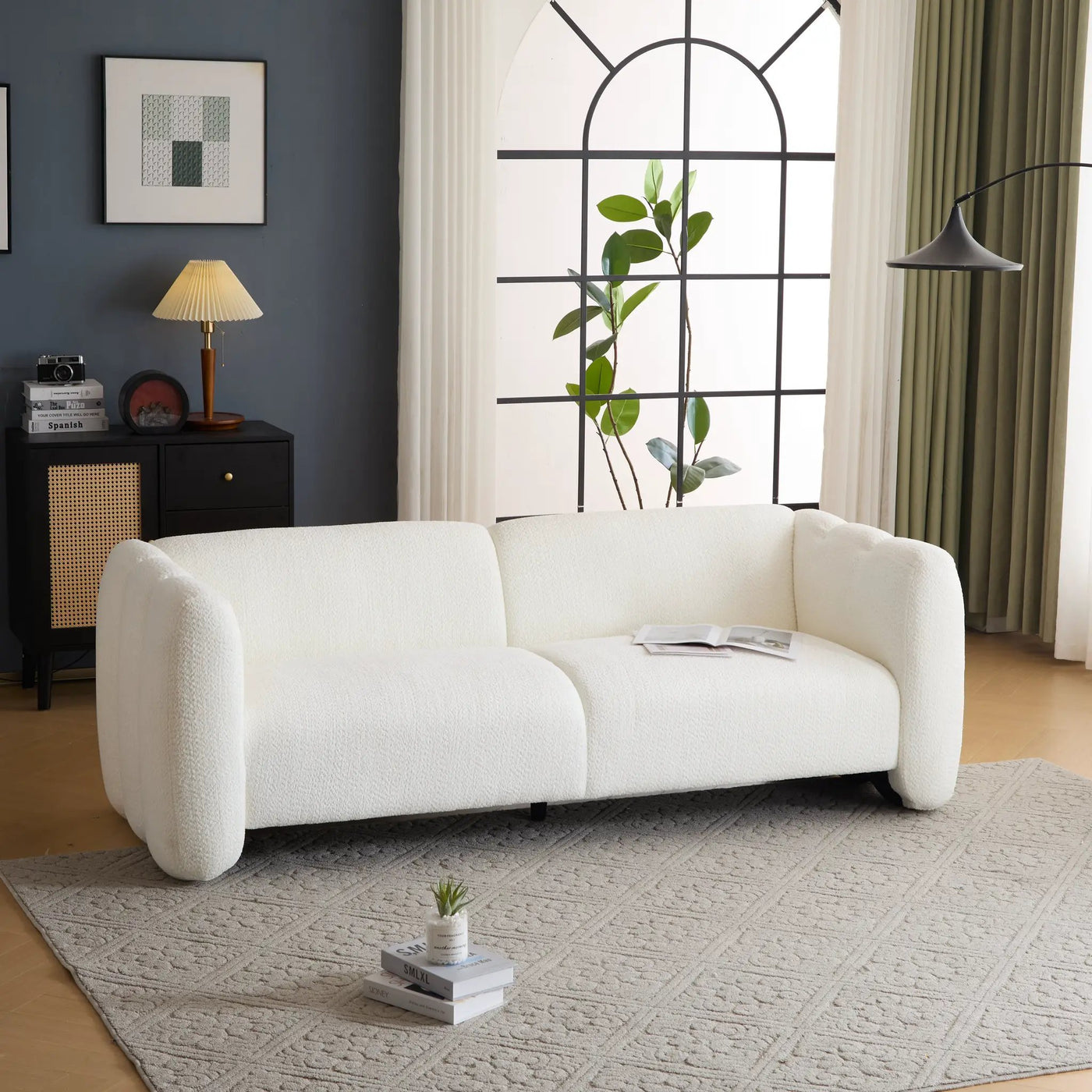 Tonson 83" 3-Seater Boucle Sofa by HouseOfZazla