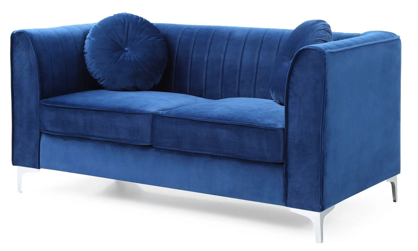 Glam Styled Micro Suede Loveseat by HouseOfZazla
