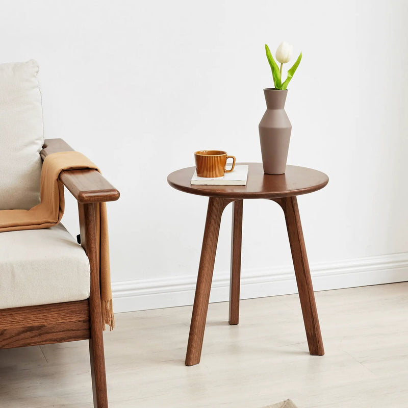 Round Small End Table, Side Table For Bedroom & Balcony by Unique Piece Furniture
