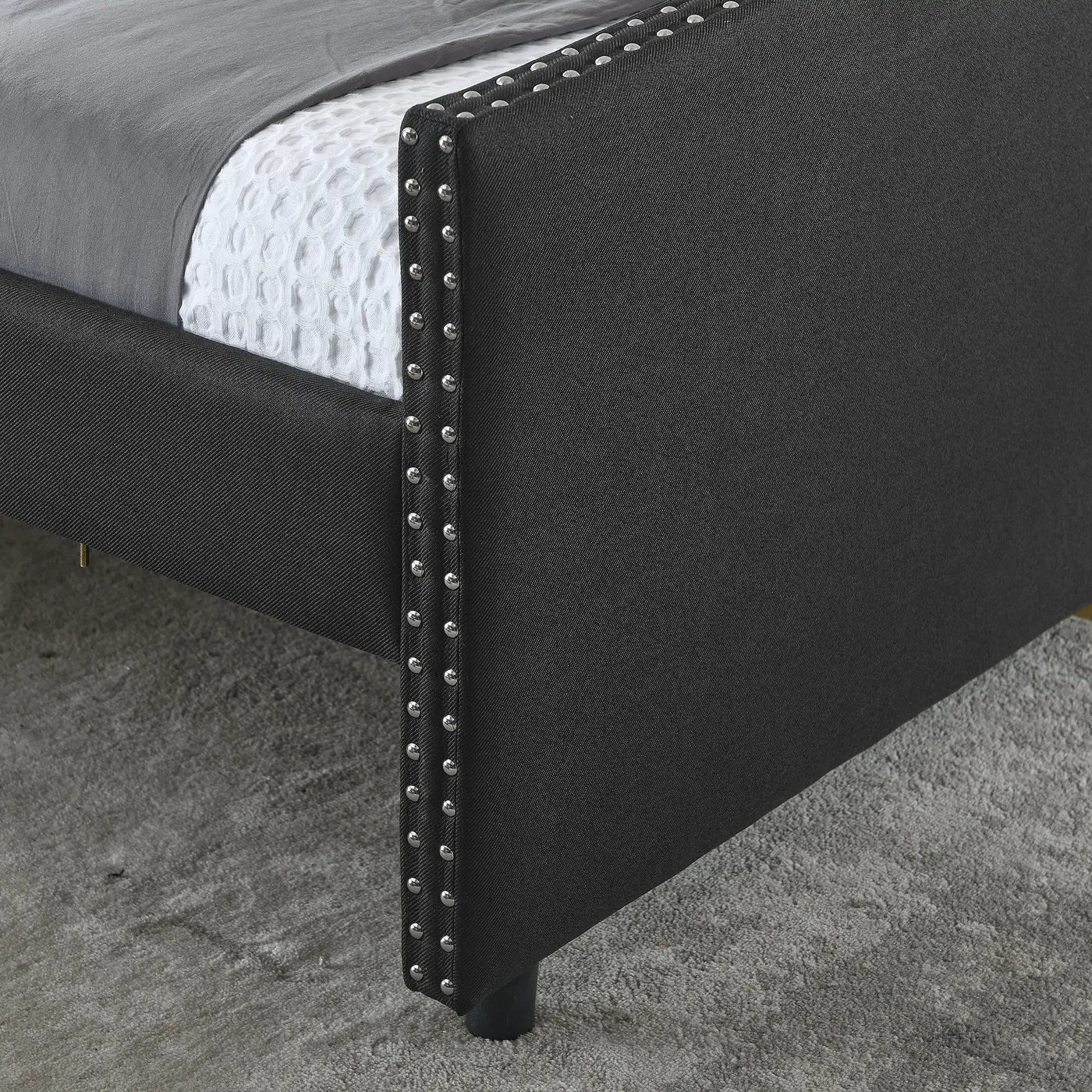 Upholstered Tufted Daybed With 2 Drawers, Waved Arms by HouseOfZazla