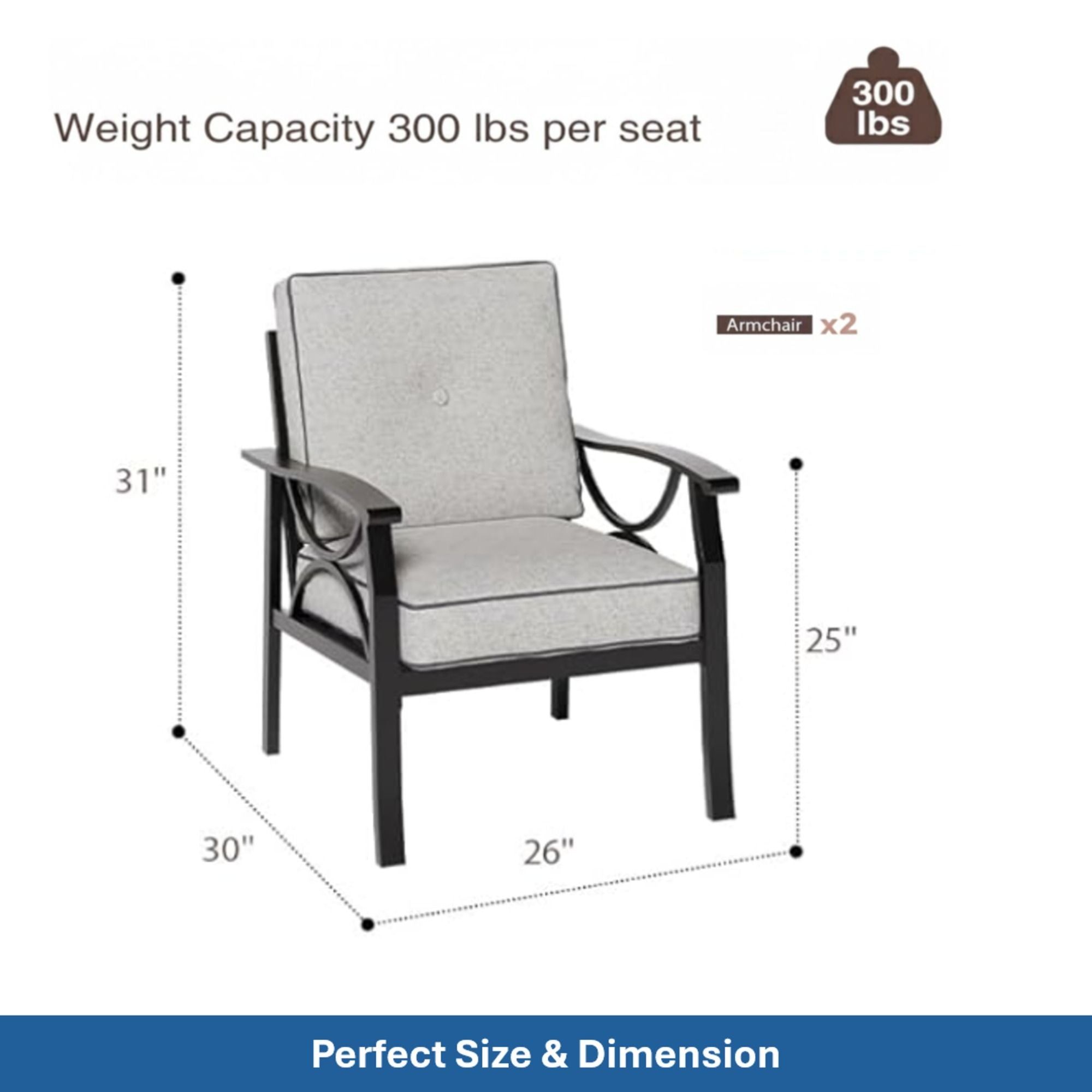 Patio Furniture Set & Coffee Table And Cushions For Backyard by HouseOfZazla