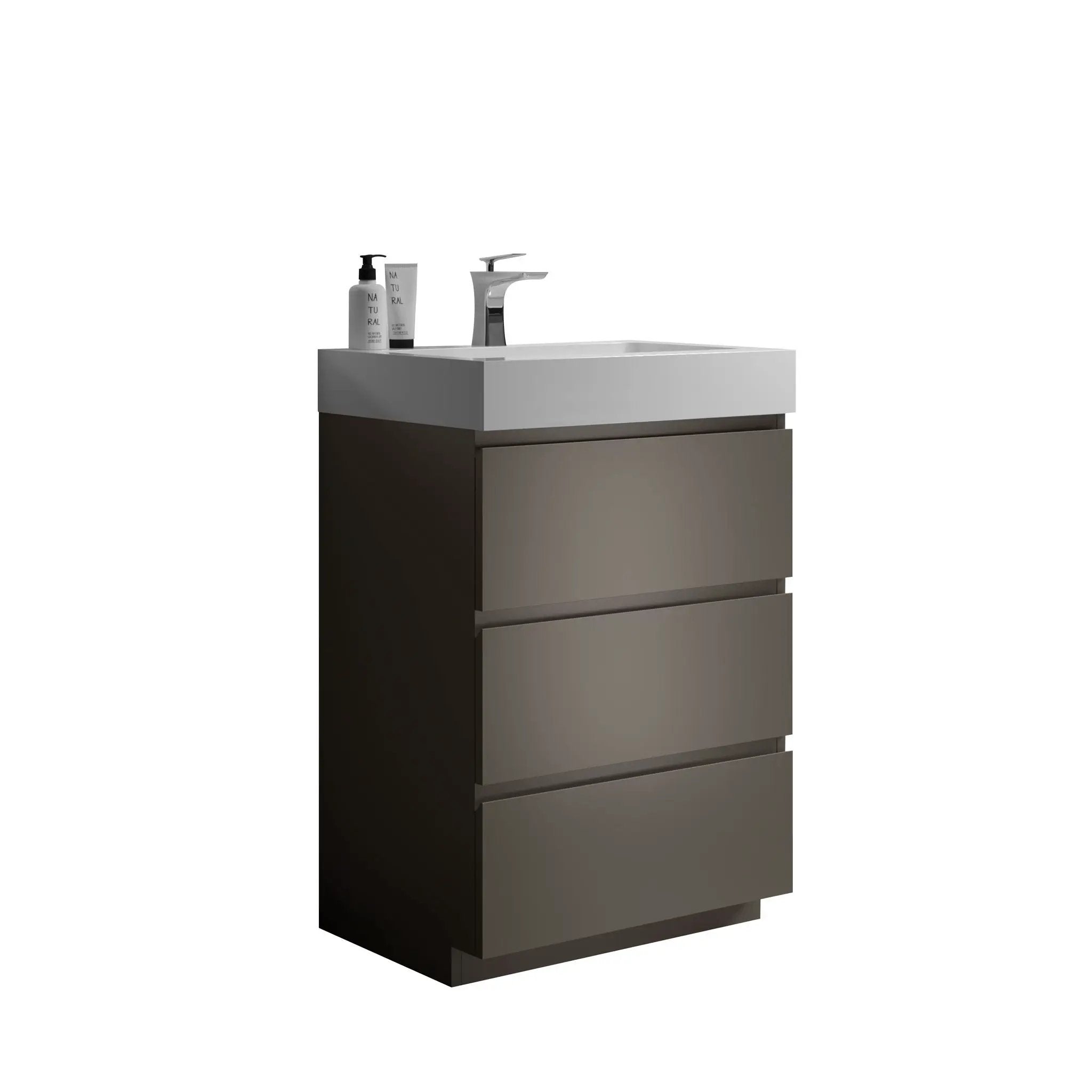 Alice - Bathroom Vanity With Sink, Large Storage Freestanding Bathroom Vanity For Modern Bathroom, One-Piece Sink Basin Without Drain And Faucet by Unique Piece Furniture
