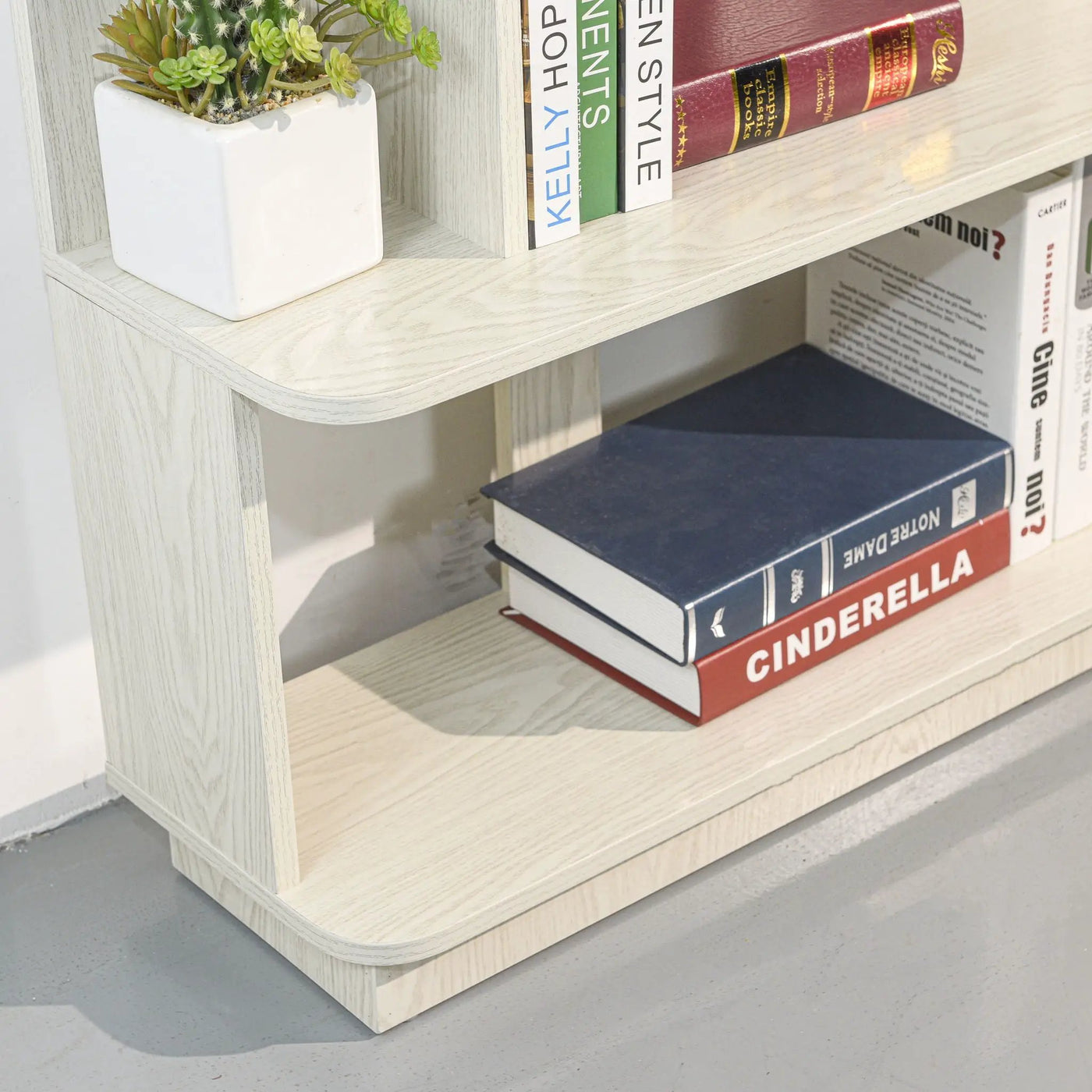 Modern 5 Tier Open Storage Bookcase by HouseOfZazla