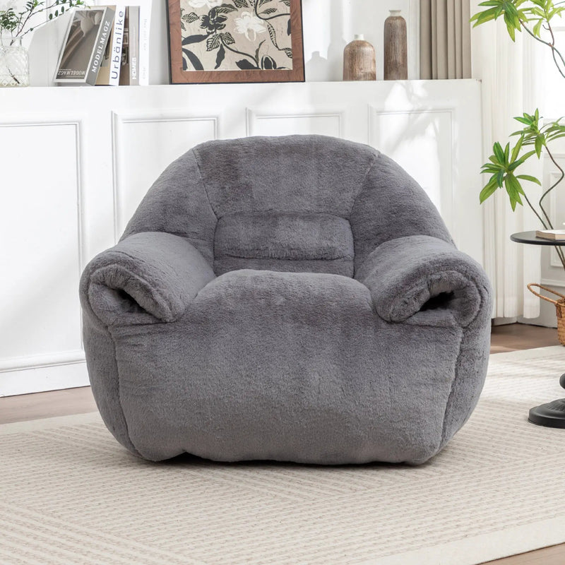 Comfy Bean Bag Chair with Back Support by HouseOfZazla