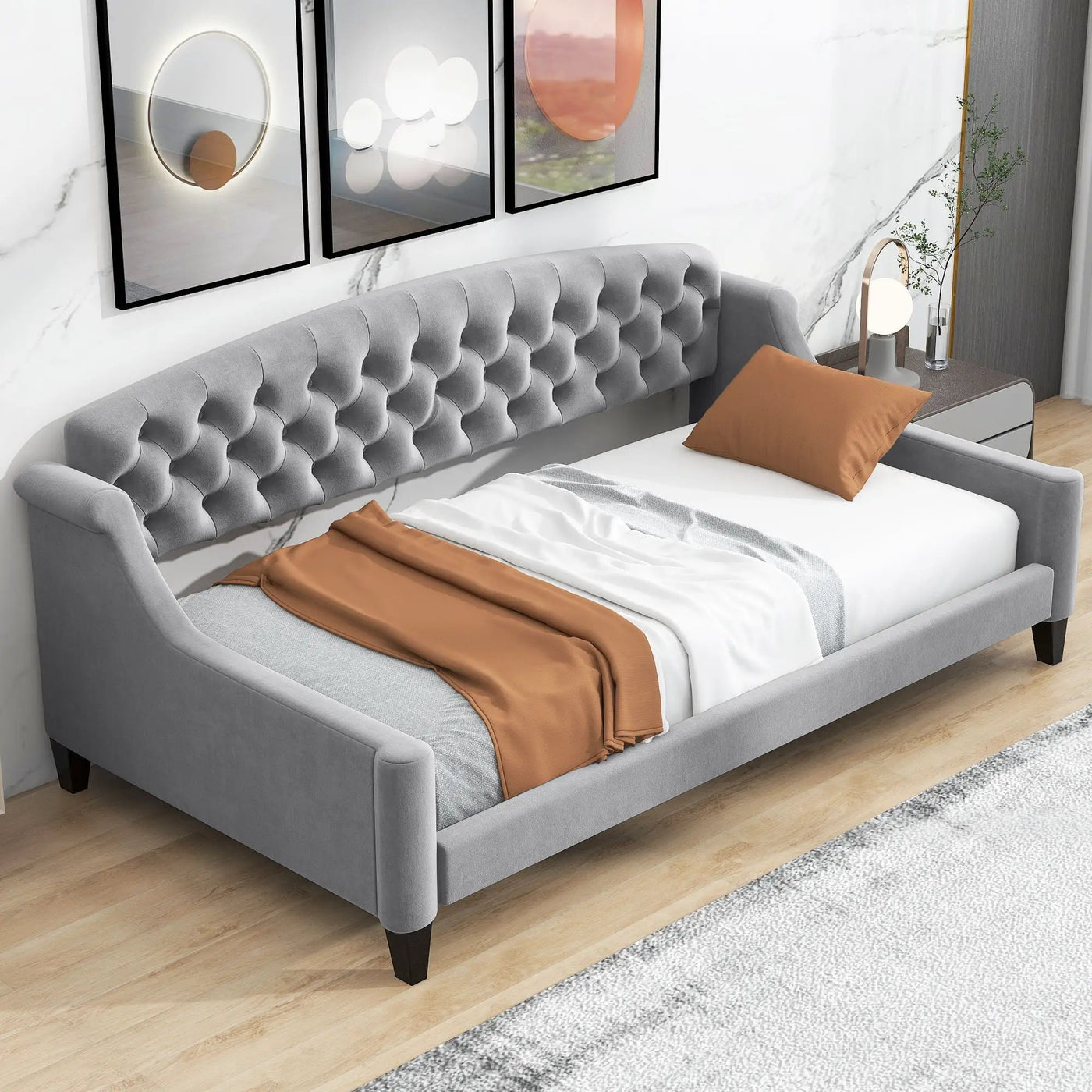 Modern Tufted Button Daybed by HouseOfZazla