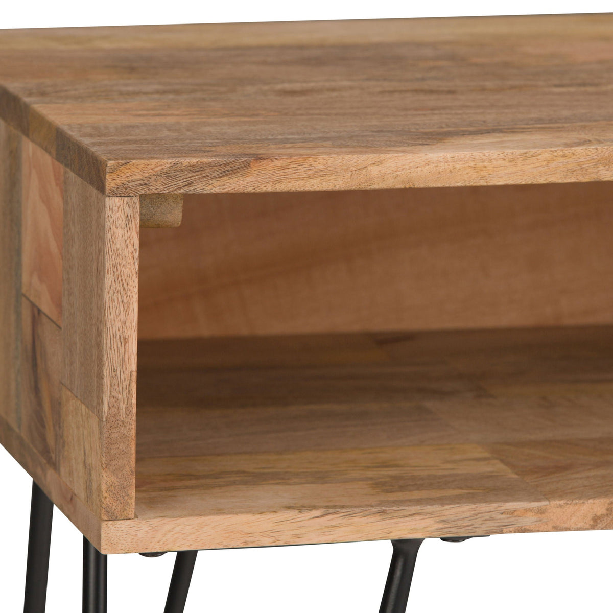 Natural Console Sofa Table with Hairpin Legs - Natural, photo 3 of 9