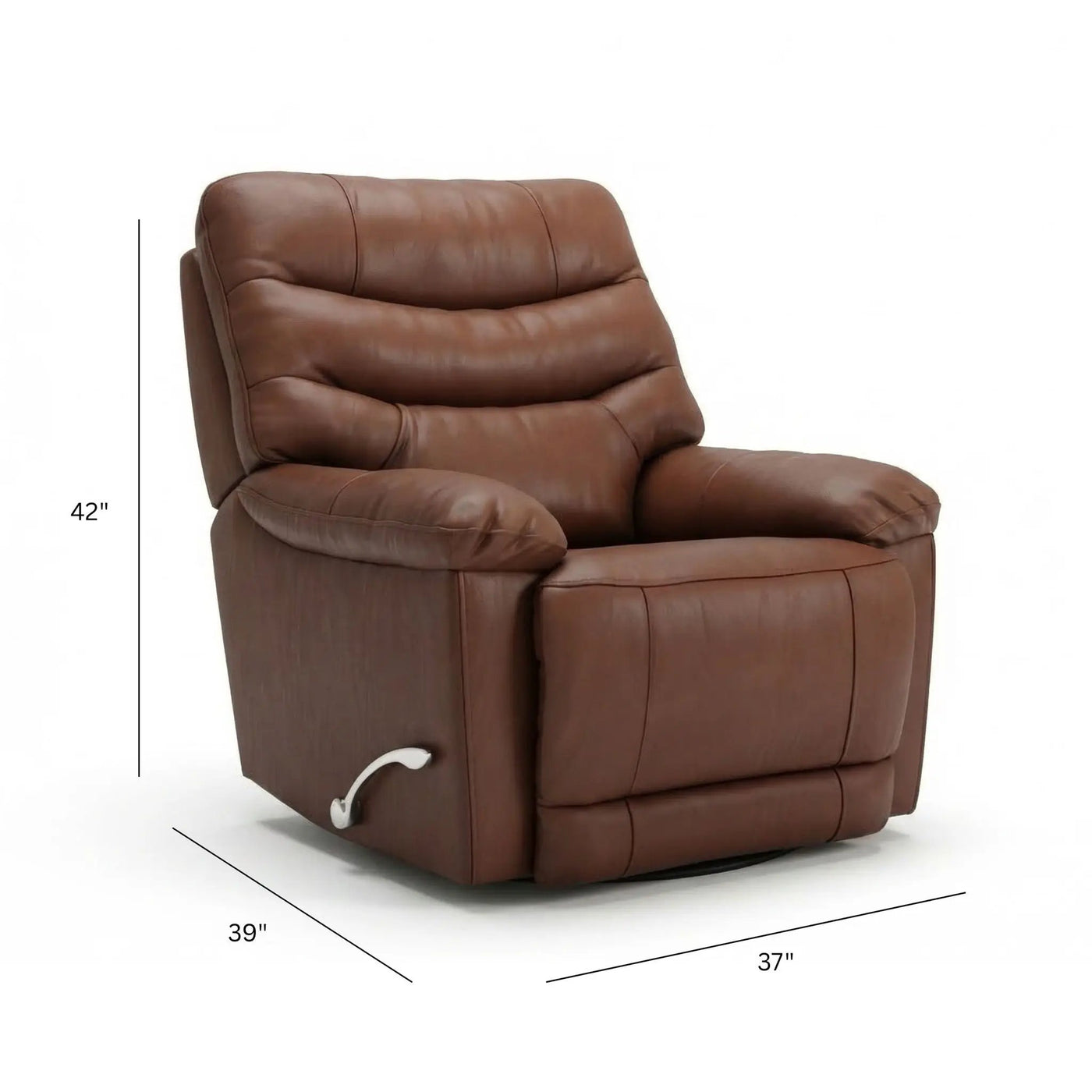 Oslo Antelope - Swivel Glider Recliner With Manual Footrest by HouseOfZazla