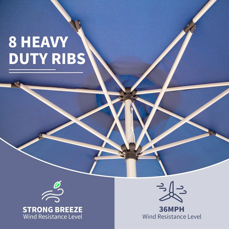 10FT Patio Umbrella - Navy Blue by HouseOfZazla