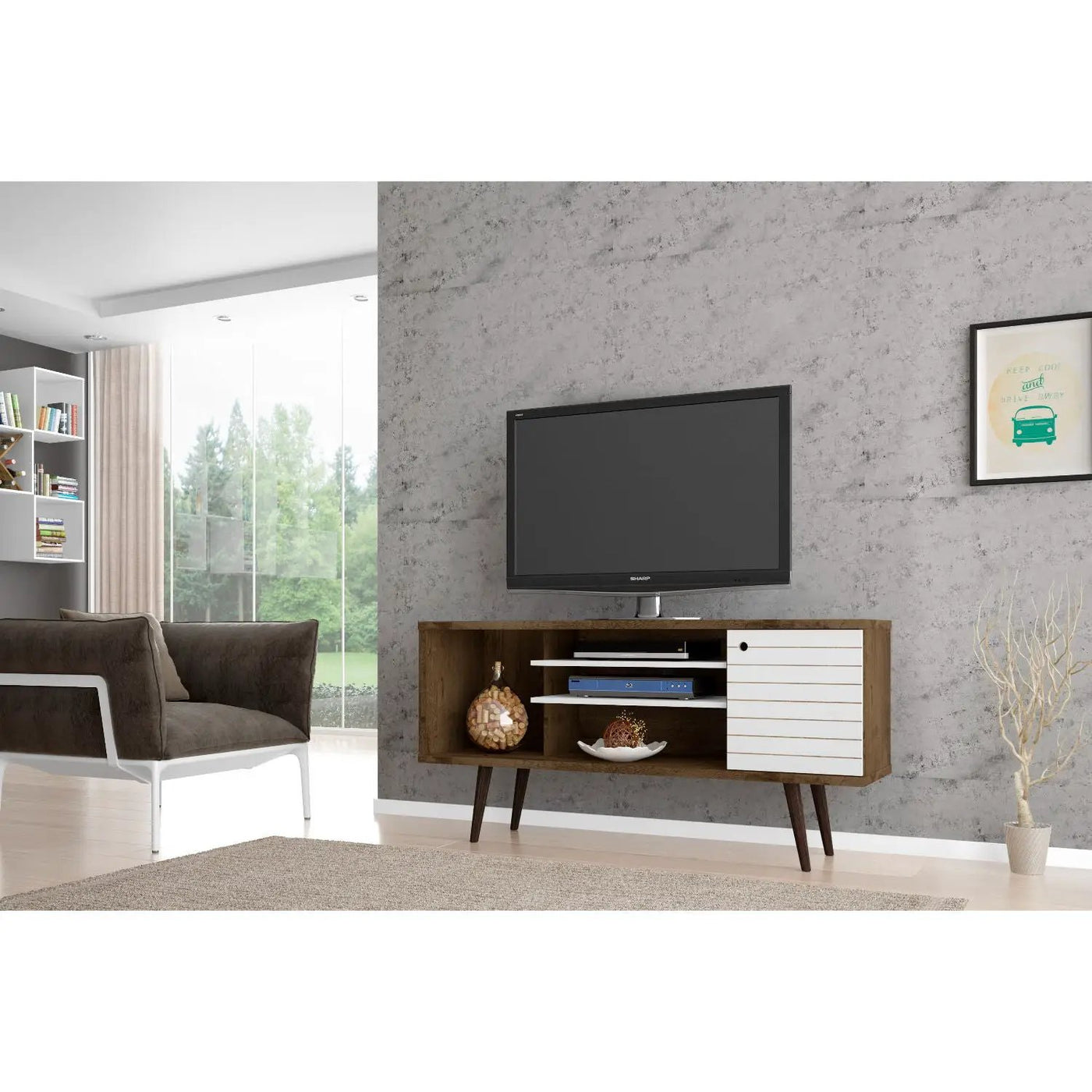 Liberty - Free Standing Design TV Stand by HouseOfZazla