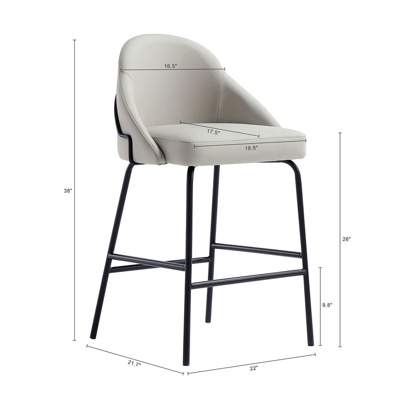 Gracie - Upholstered Counter Stool by HouseOfZazla