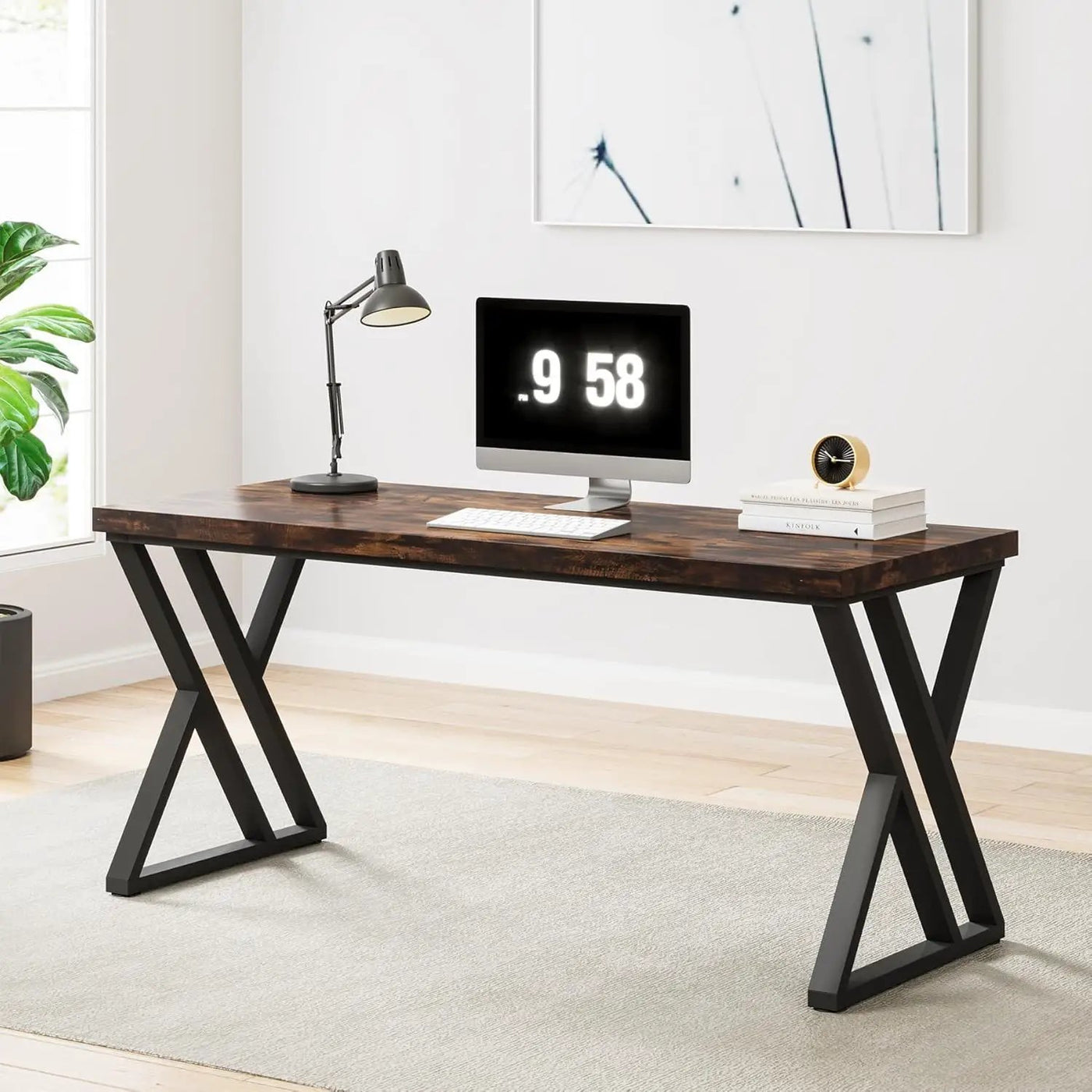 Writing Desk With Z-Shaped Legs by HouseOfZazla