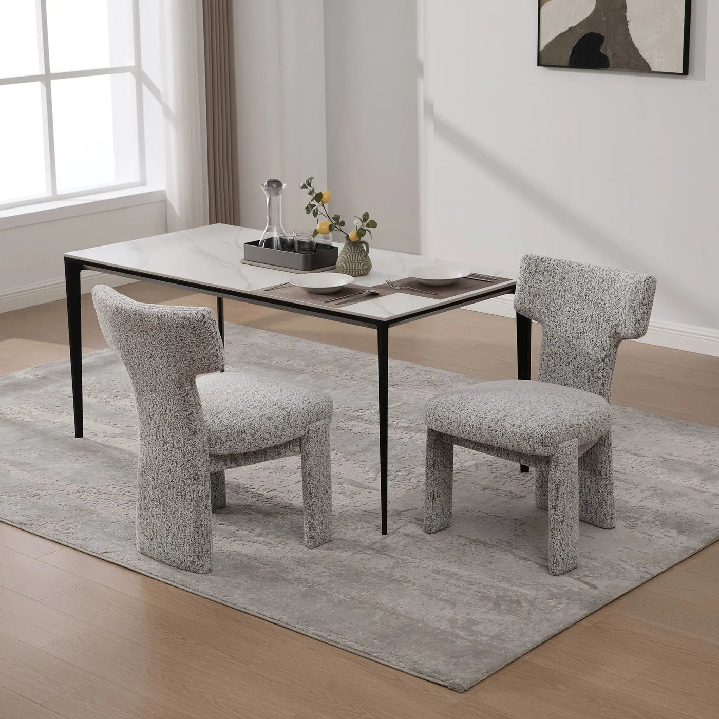 Armless Curved Back Accent Chairs by HouseOfZazla
