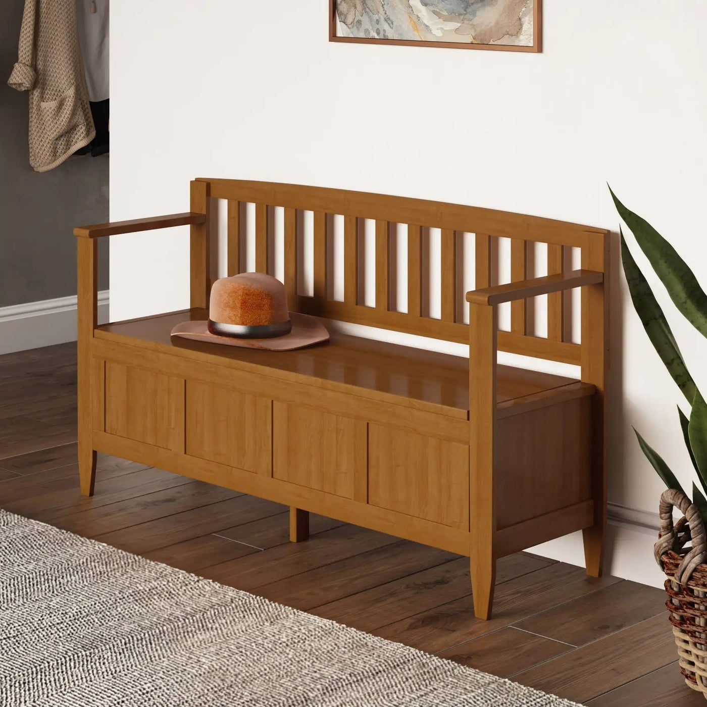 Brooklyn - Handcrafted Entryway Storage Bench by HouseOfZazla