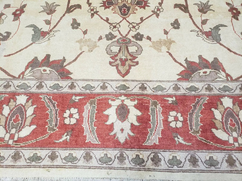 9' X 12' One-Of-A-Kind William Pak Peshawar Hand-knotted Wool Rug Nice by Jewel Rugs