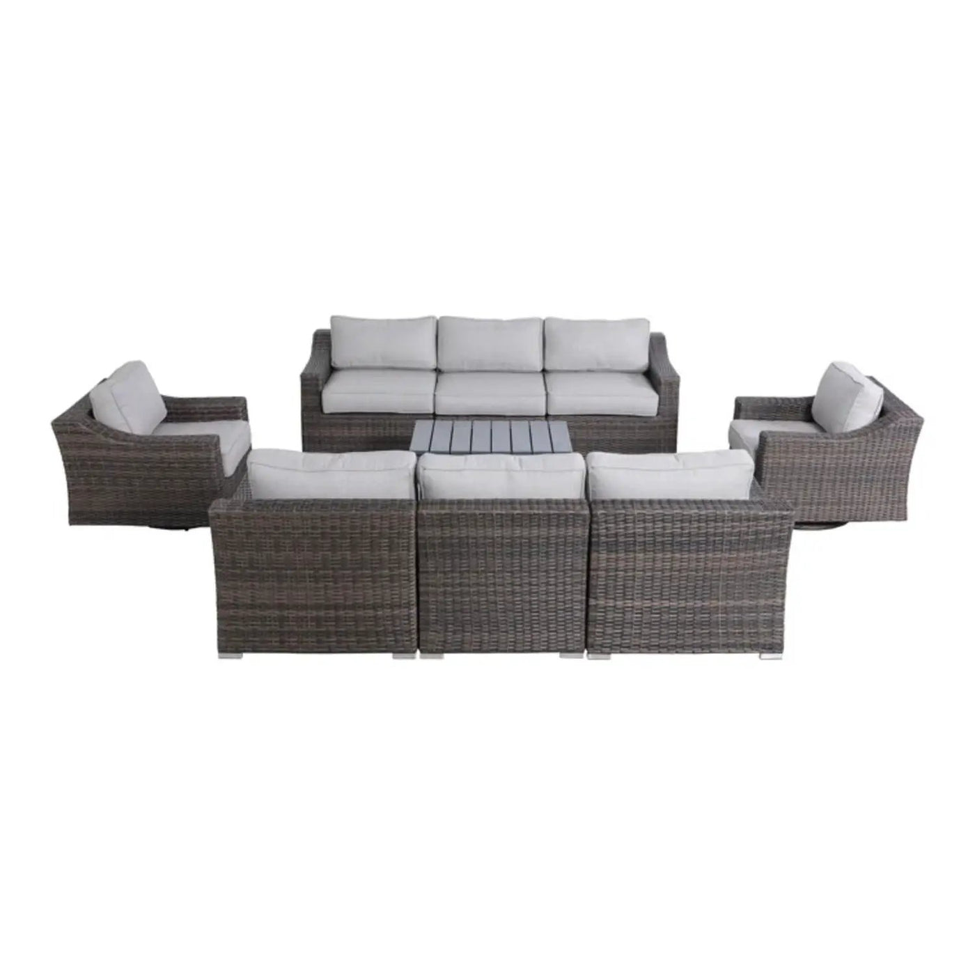 Stylish Sofa Seating Group With Cushions Perfect For Outdoor Gatherings by Unique Piece Furniture