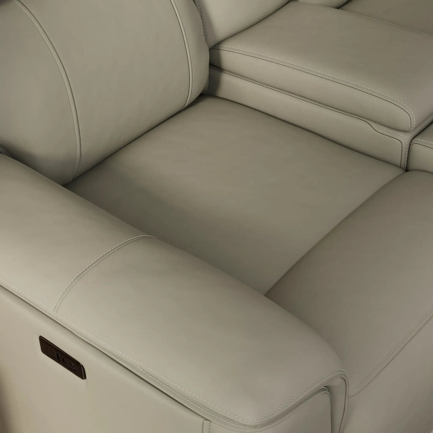 Oslo - Dual Power Reclining Loveseat With Console by Unique Piece Furniture