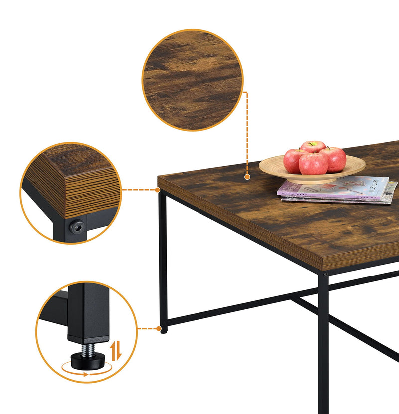 Caitlin - Wood Grain 5 Piece Coffee Table (Set of 5) by HouseOfZazla
