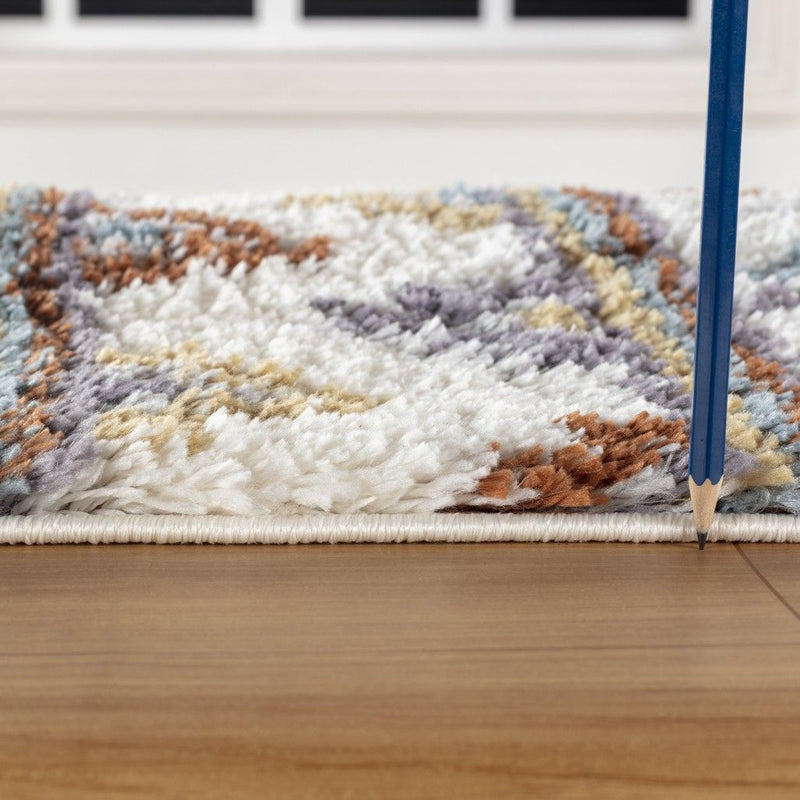 Loft Shag - 7'10" X 9'10" Shaggy Area Rug - Multi, Polypropylene by HouseOfZazla