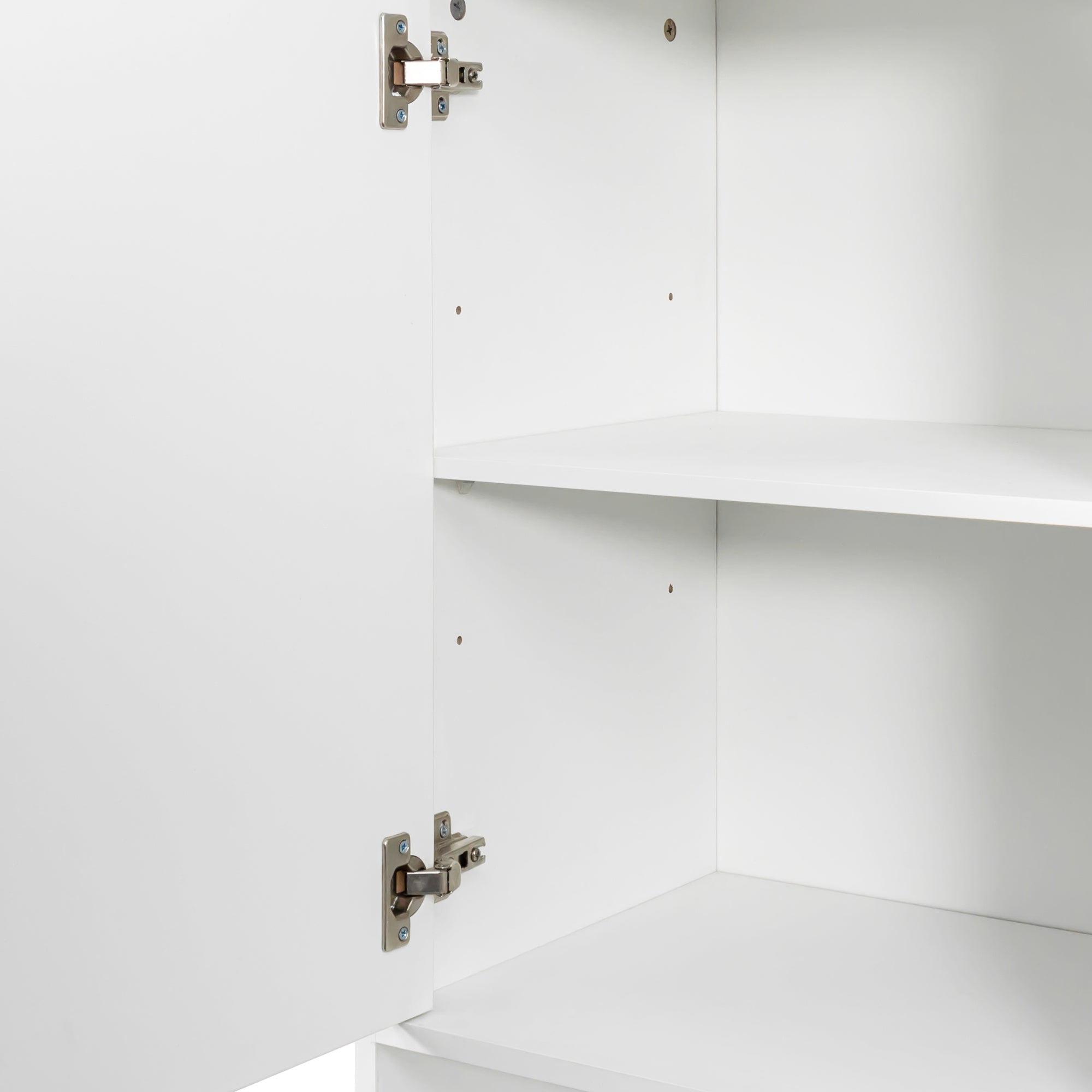 Laundry Cabinet with Doors and Shelf, Tilt-Out Laundry Hamper, Multiple Storage Space by HouseOfZazla
