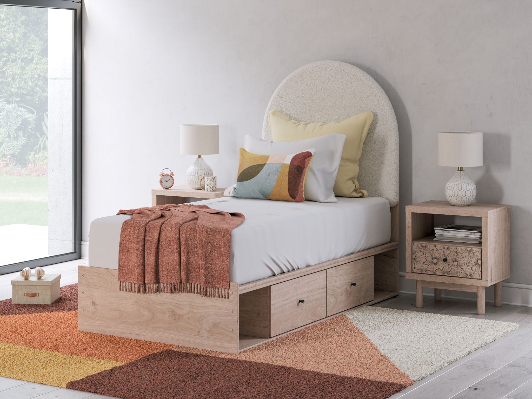 Arloster - Upholstered Panel Bed by Unique Piece Furniture