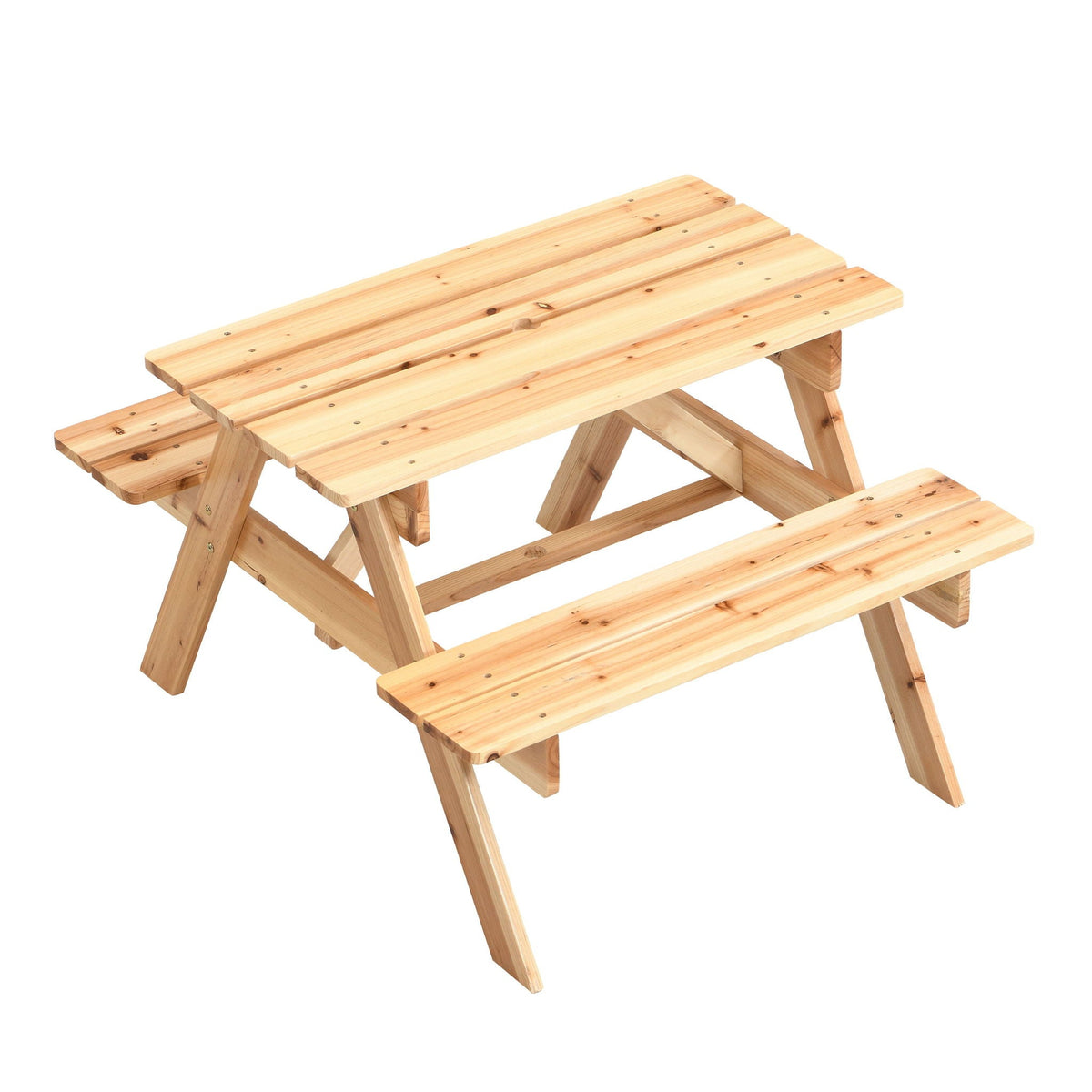 Solid Wood Children's Dining Table and Chairs Set with Multi-Functional Use - Blue or Light Brown, photo 6 of 16