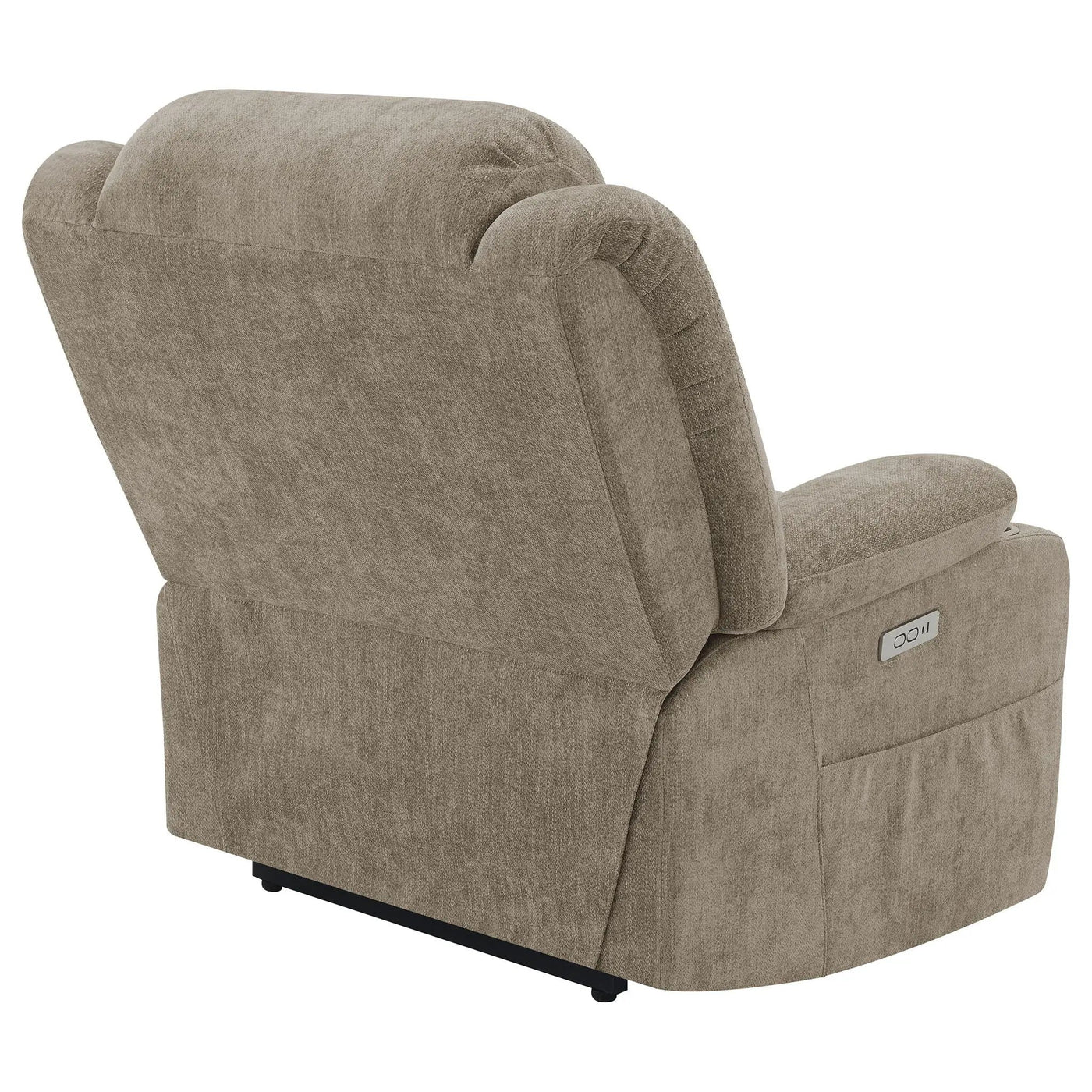 Beca - Upholstered Power Lift Recliner With Cupholders And USB Charging by HouseOfZazla