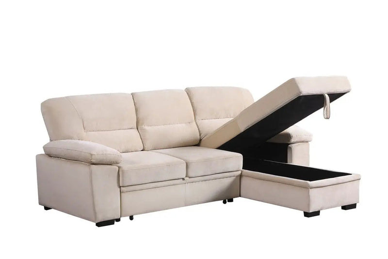 Kipling - Reversible Sleeper Sectional Sofa Chaise by Unique Piece Furniture