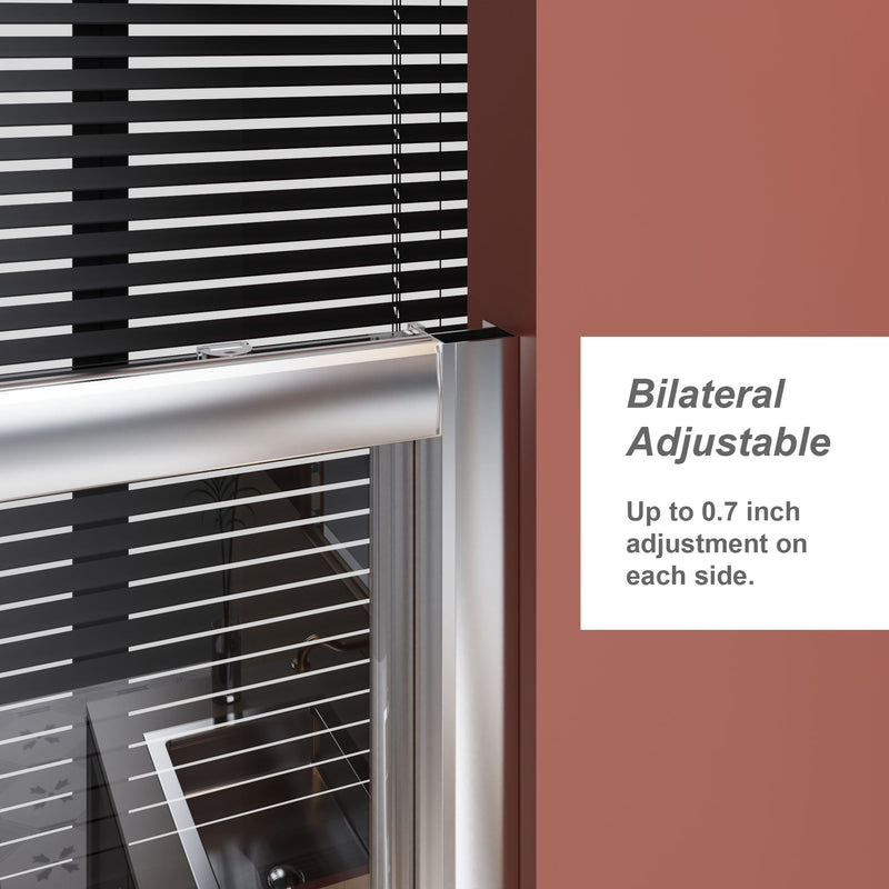 Single Sliding Shower Door With Handle - Chrome by HouseOfZazla