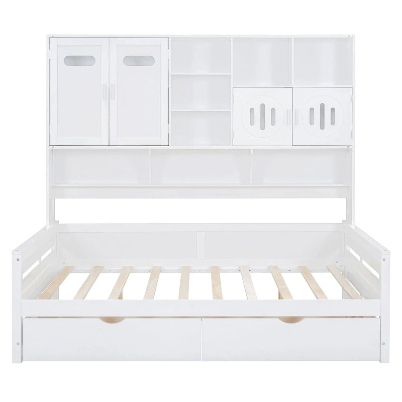 Daybed With All-In-One Cabinet And Shelf by Unique Piece Furniture