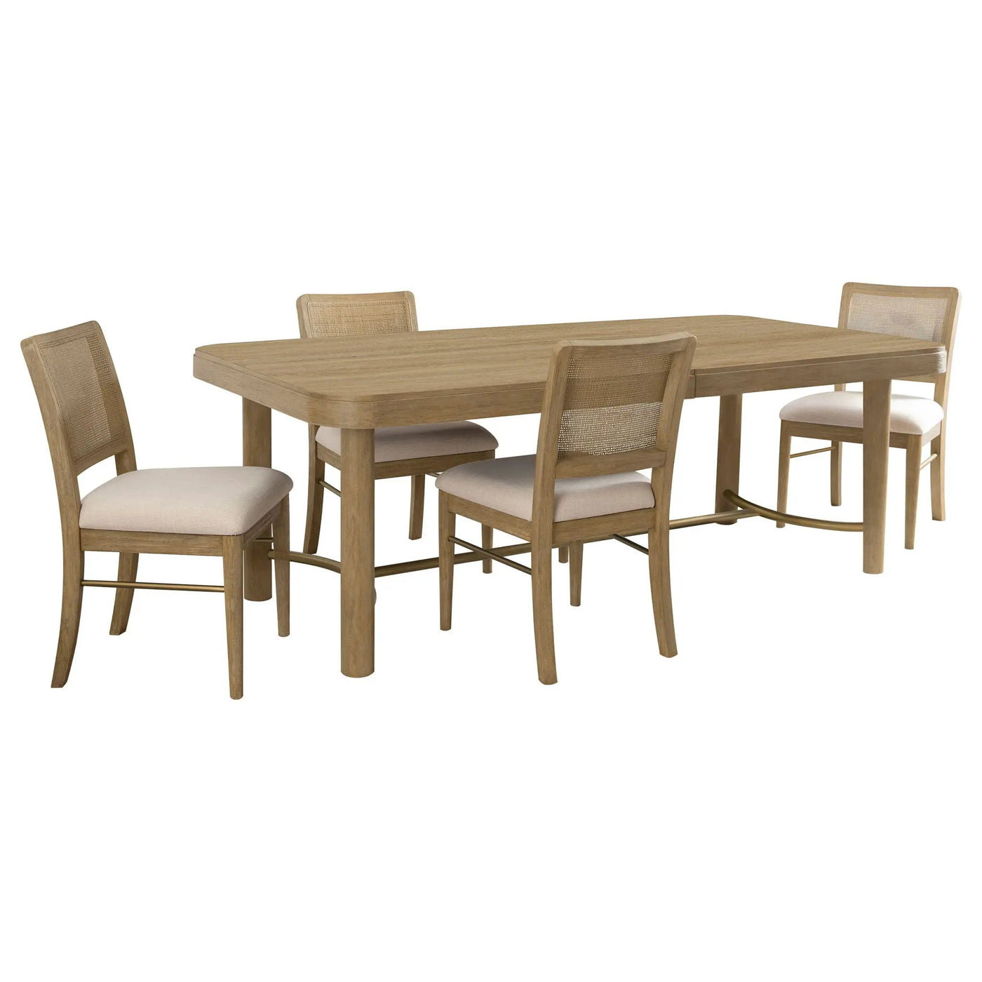 Benson - Extension Leaf Dining Table Set With Chairs by HouseOfZazla