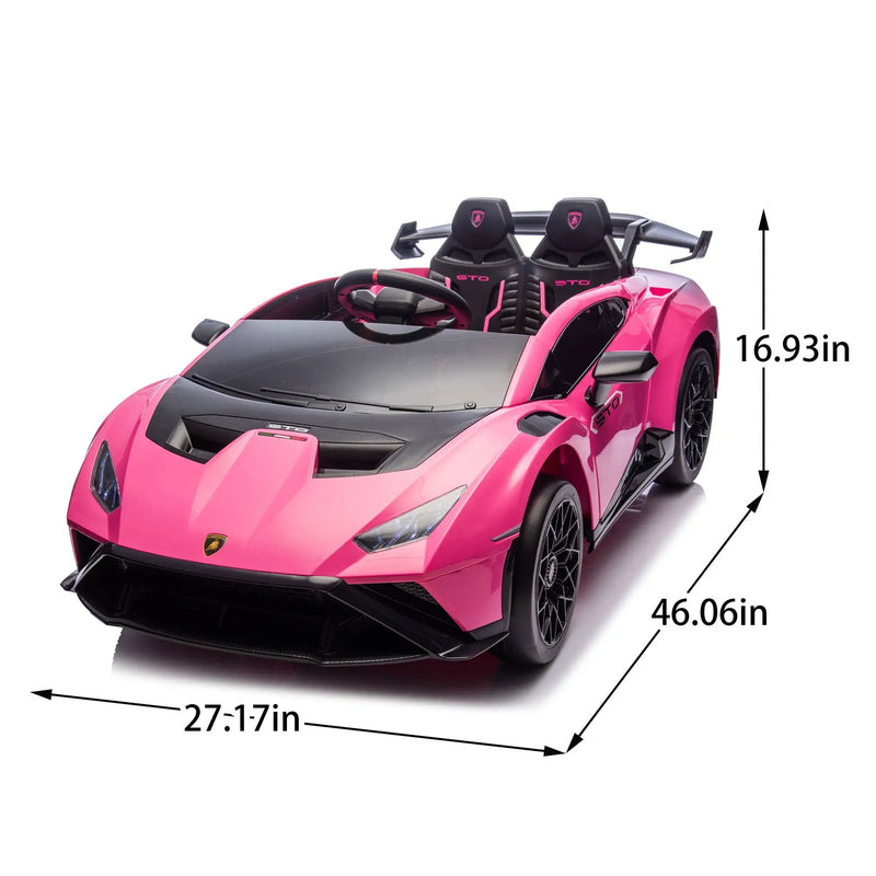Lamborghini Huracan Sto 24V Kids Electric Ride-On Drift Car by HouseOfZazla