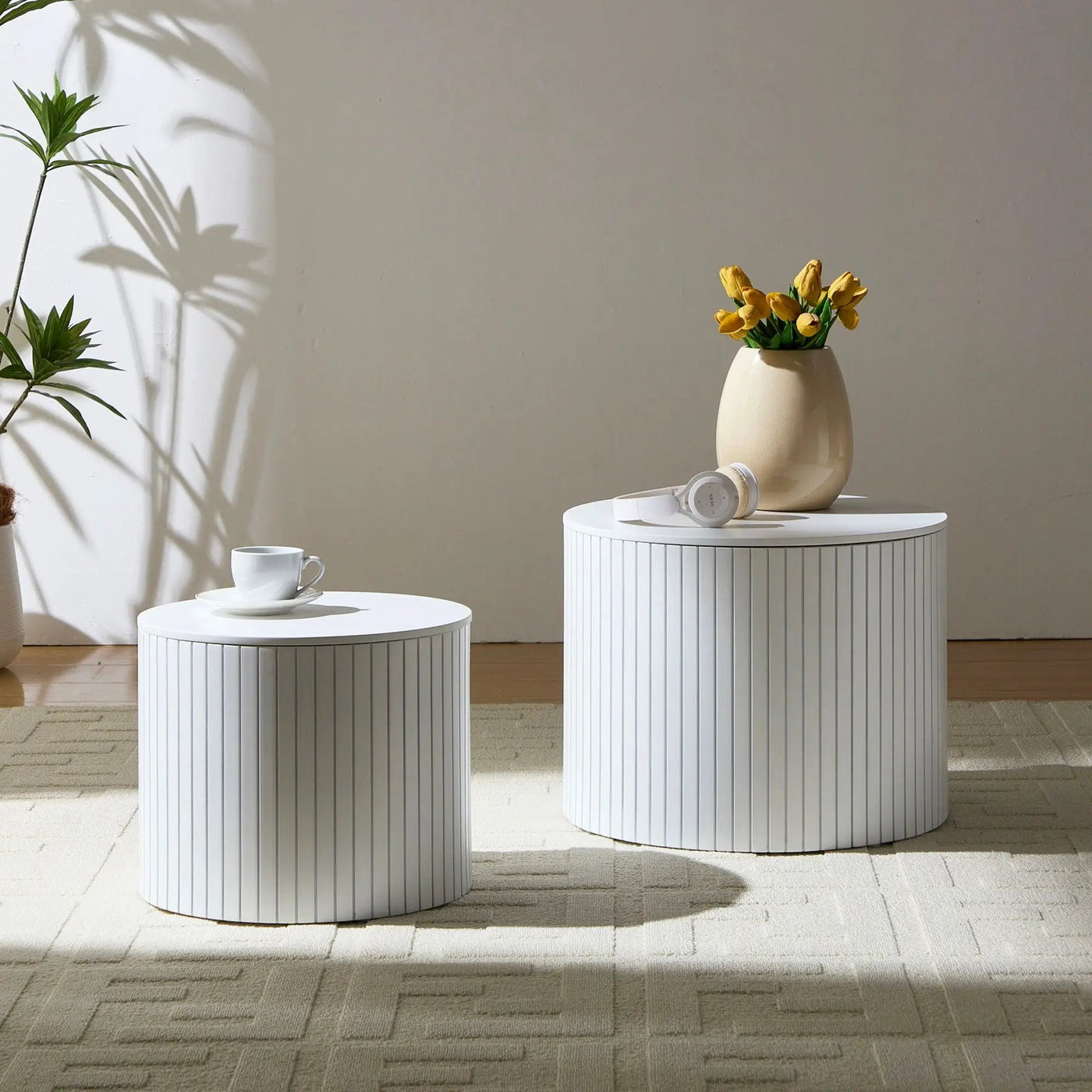 Handcrafted Nested Table Set, 2 Pieces by HouseOfZazla