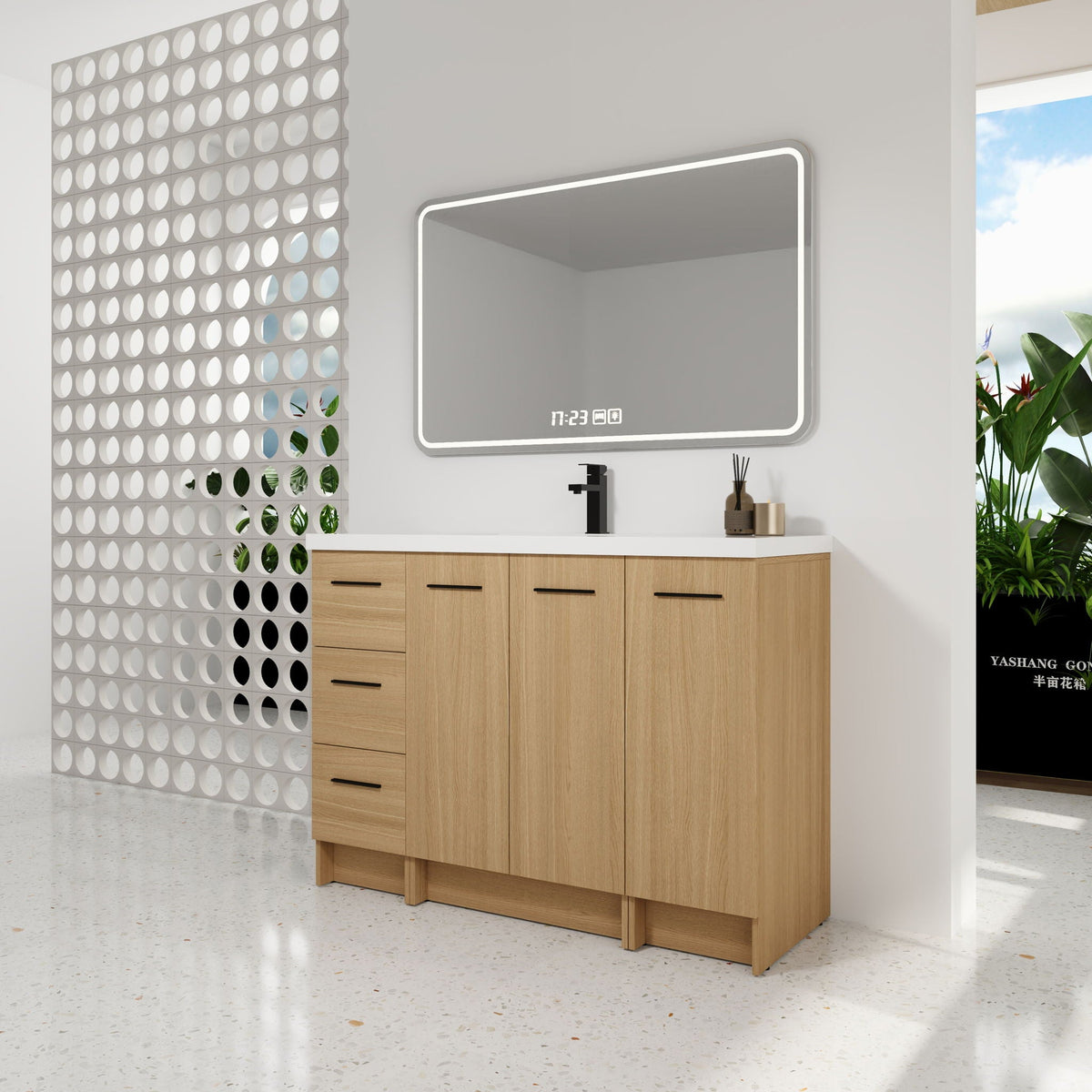 Floating Bathroom Vanity With Sink, Modular Cabinet, photo 4 of 14