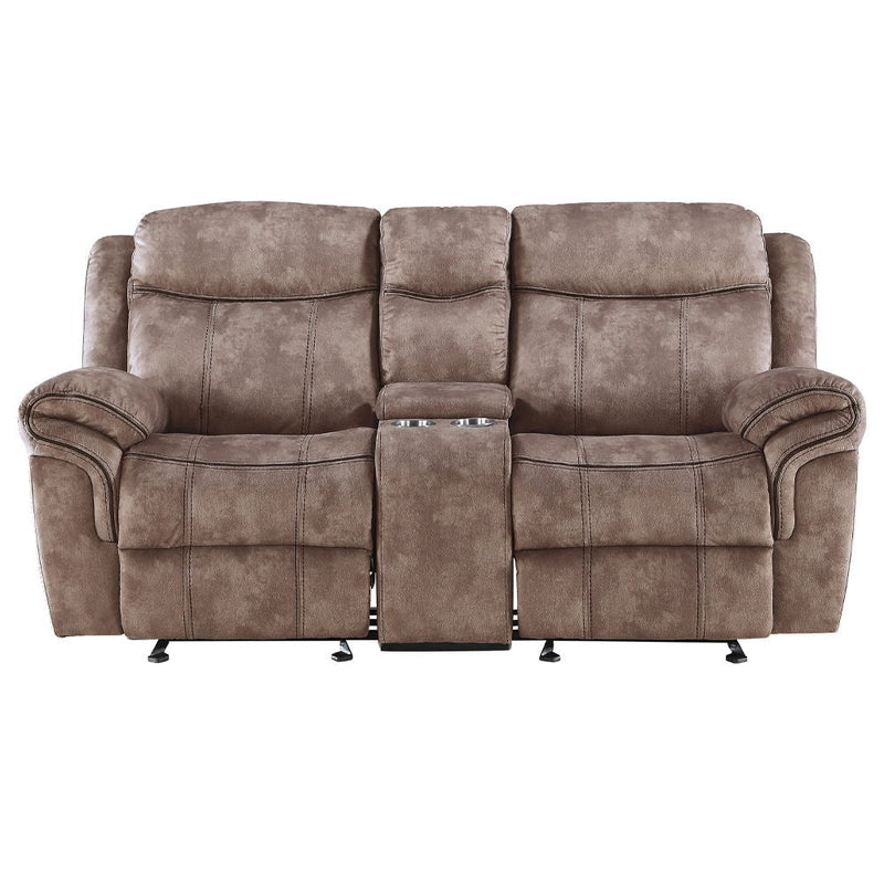 Zubaida - Loveseat w/USB Dock & Console (Glider & Motion) by Unique Piece Furniture
