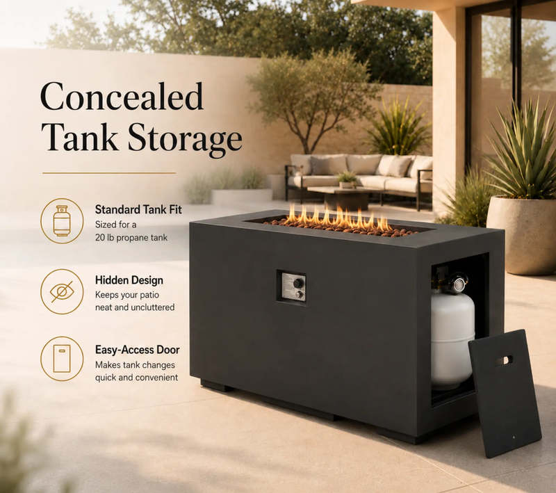 42-Inch Outdoor Fire Pit Table by HouseOfZazla